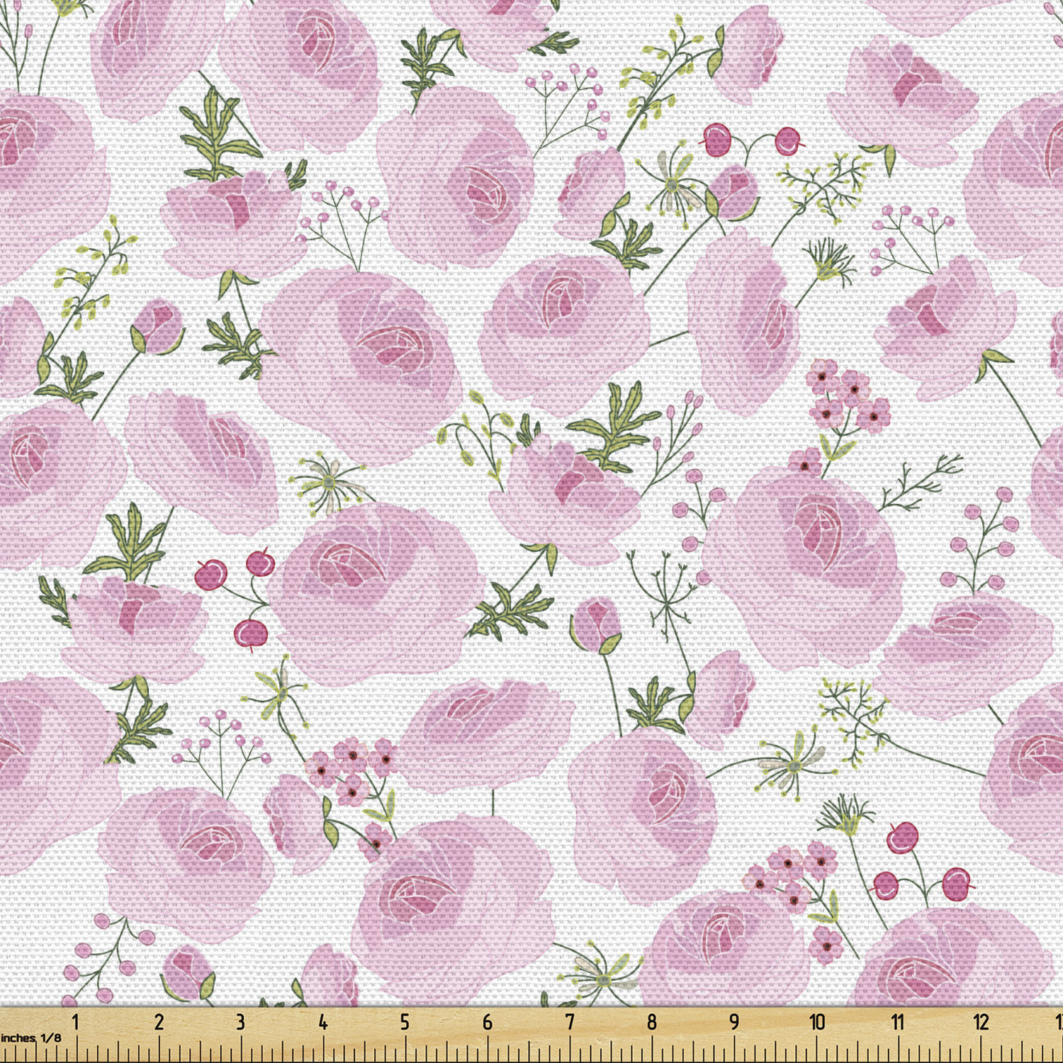 Ambesonne Floral Leaves Fabric by the Yard Decorative Upholstery Home Accents - Picture 109 of 160