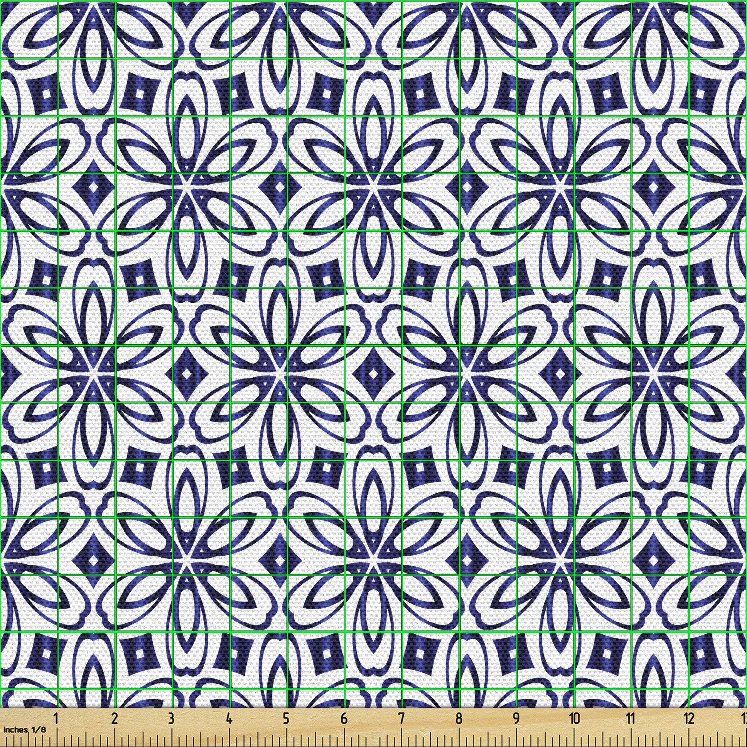 Ambesonne Floral Leaves Fabric by the Yard Decorative Upholstery Home Accents - Picture 10 of 160