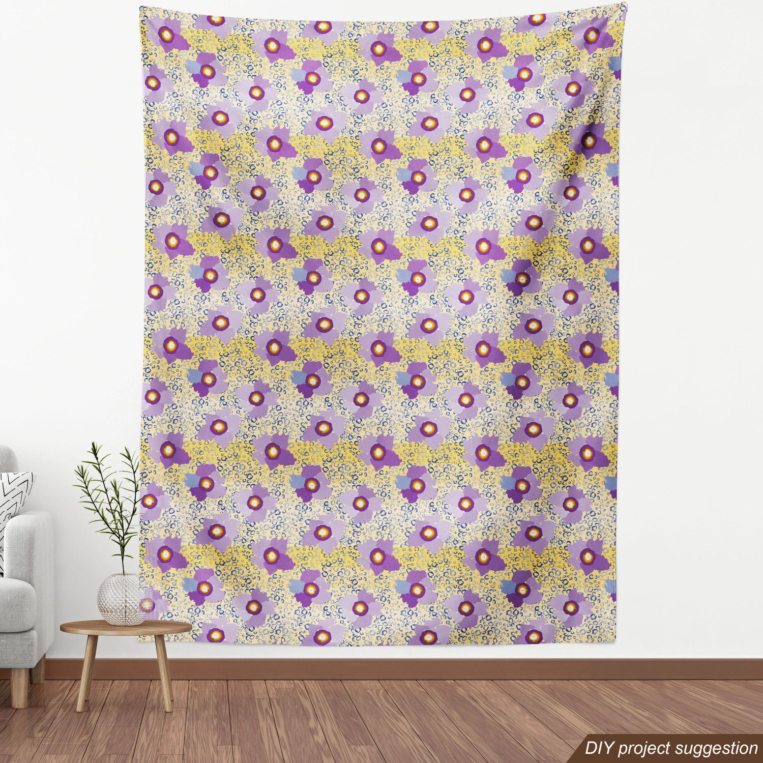 Ambesonne Floral Leaves Fabric by the Yard Decorative Upholstery Home Accents - Picture 144 of 160