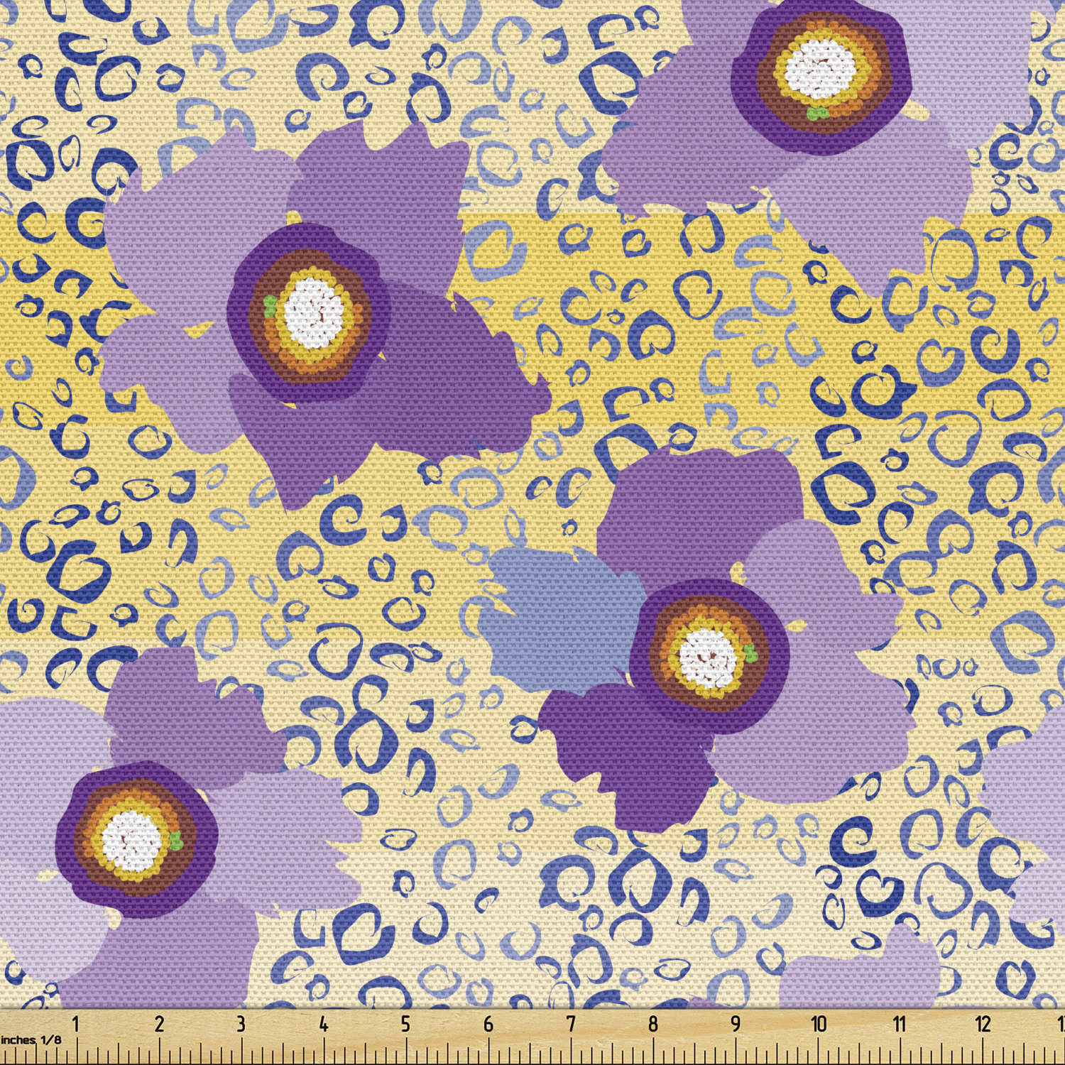 Ambesonne Floral Leaves Fabric by the Yard Decorative Upholstery Home Accents - Picture 141 of 160