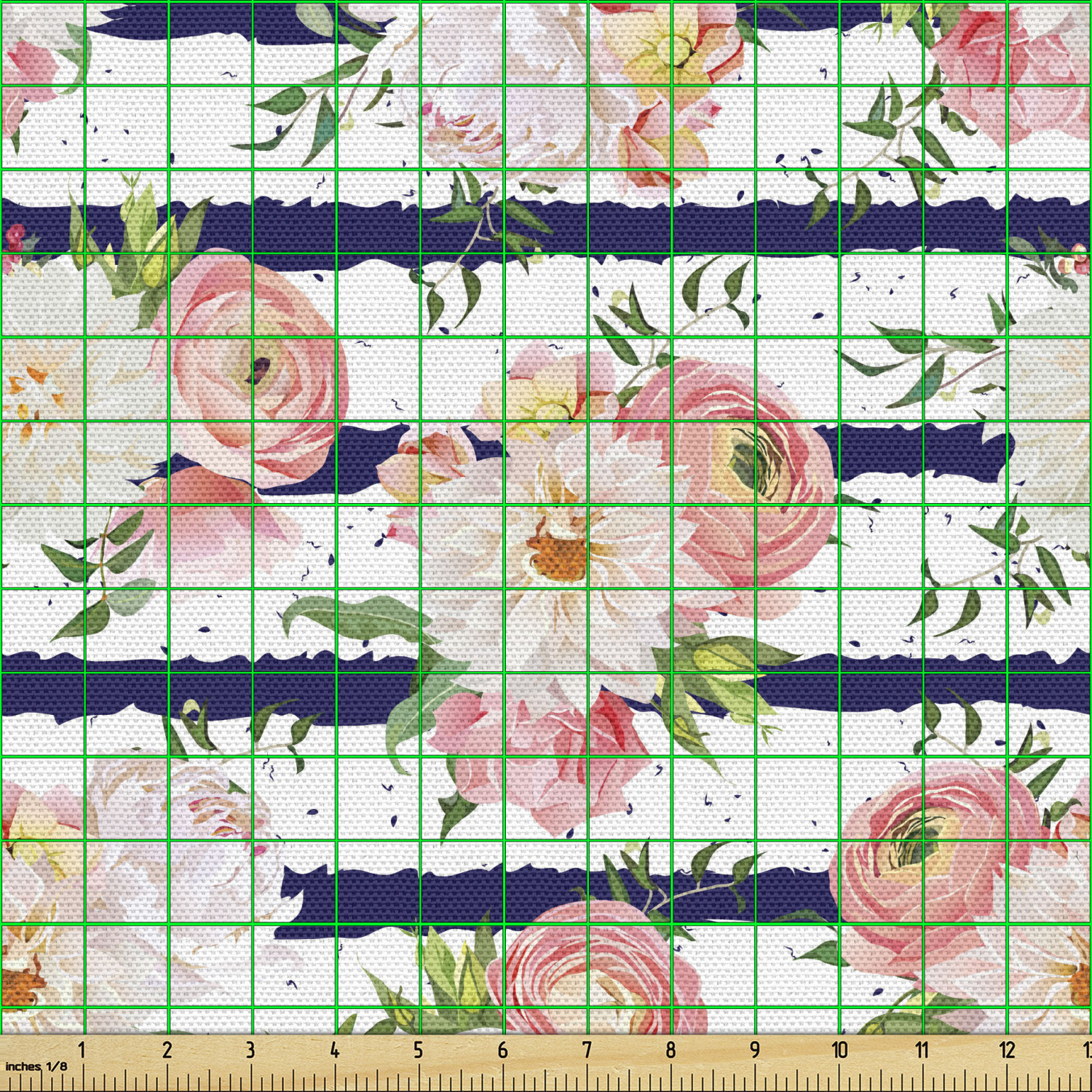 Ambesonne Floral Leaves Fabric by the Yard Decorative Upholstery Home Accents - Picture 46 of 160