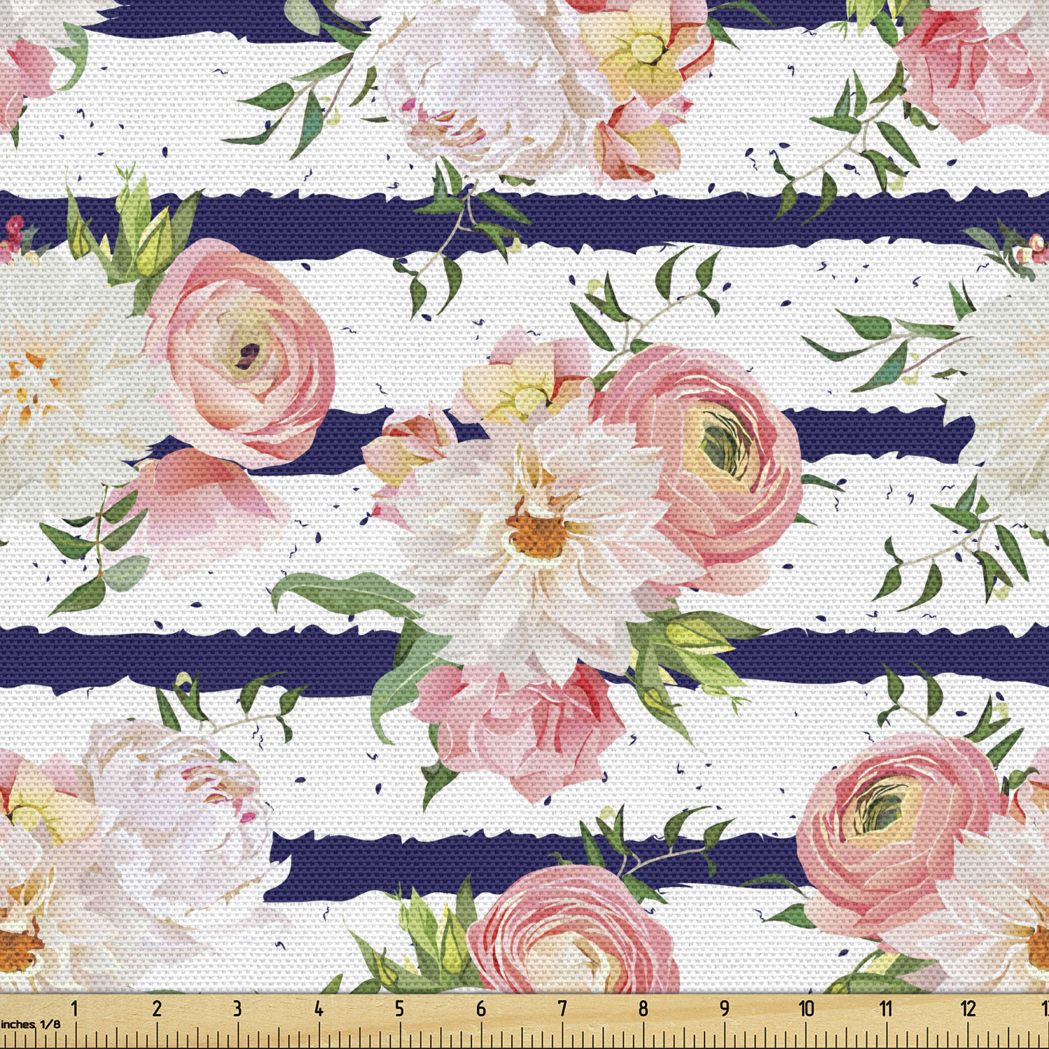 Ambesonne Floral Leaves Fabric by the Yard Decorative Upholstery Home Accents - Picture 45 of 160