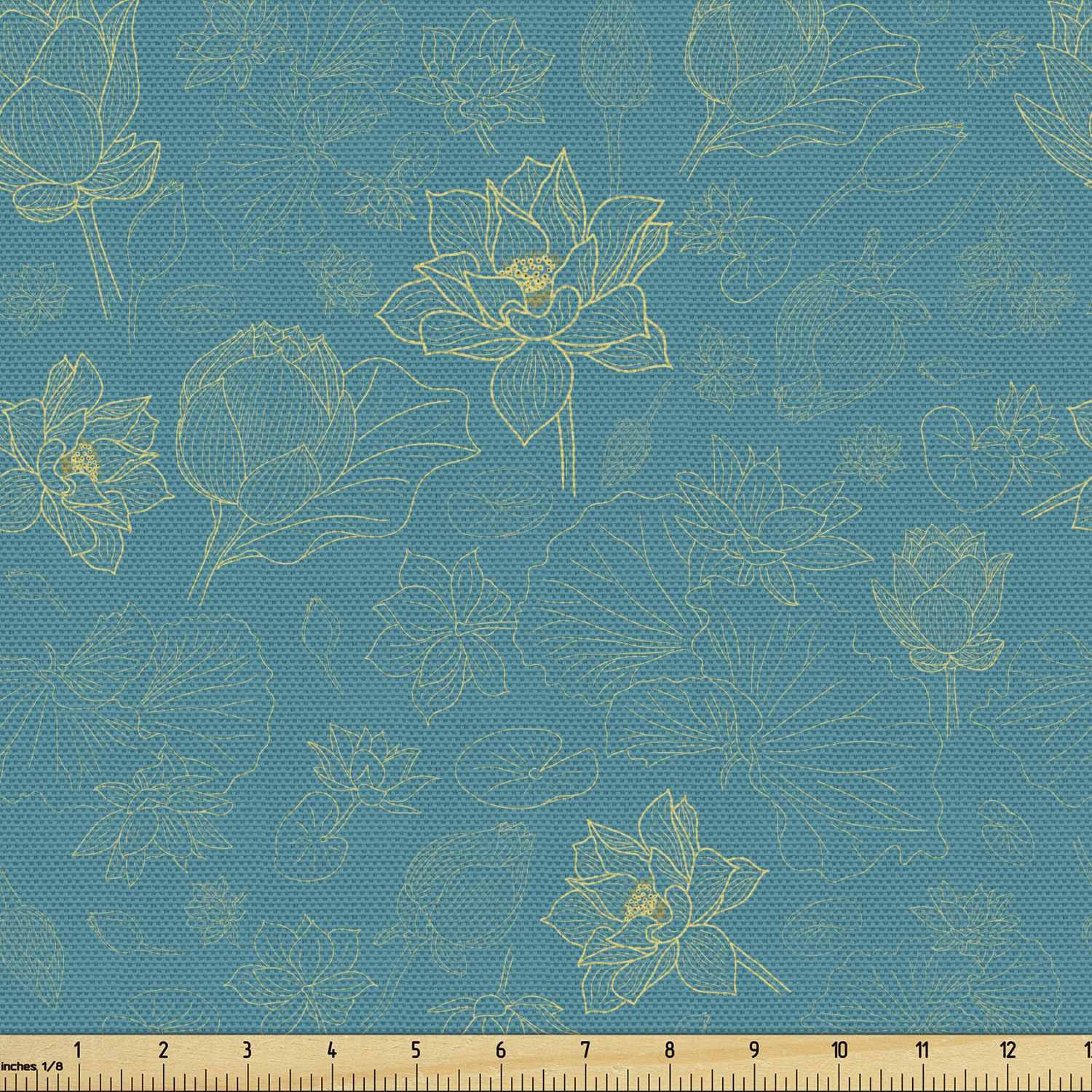 Ambesonne Floral Leaves Fabric by the Yard Decorative Upholstery Home Accents - Picture 89 of 160