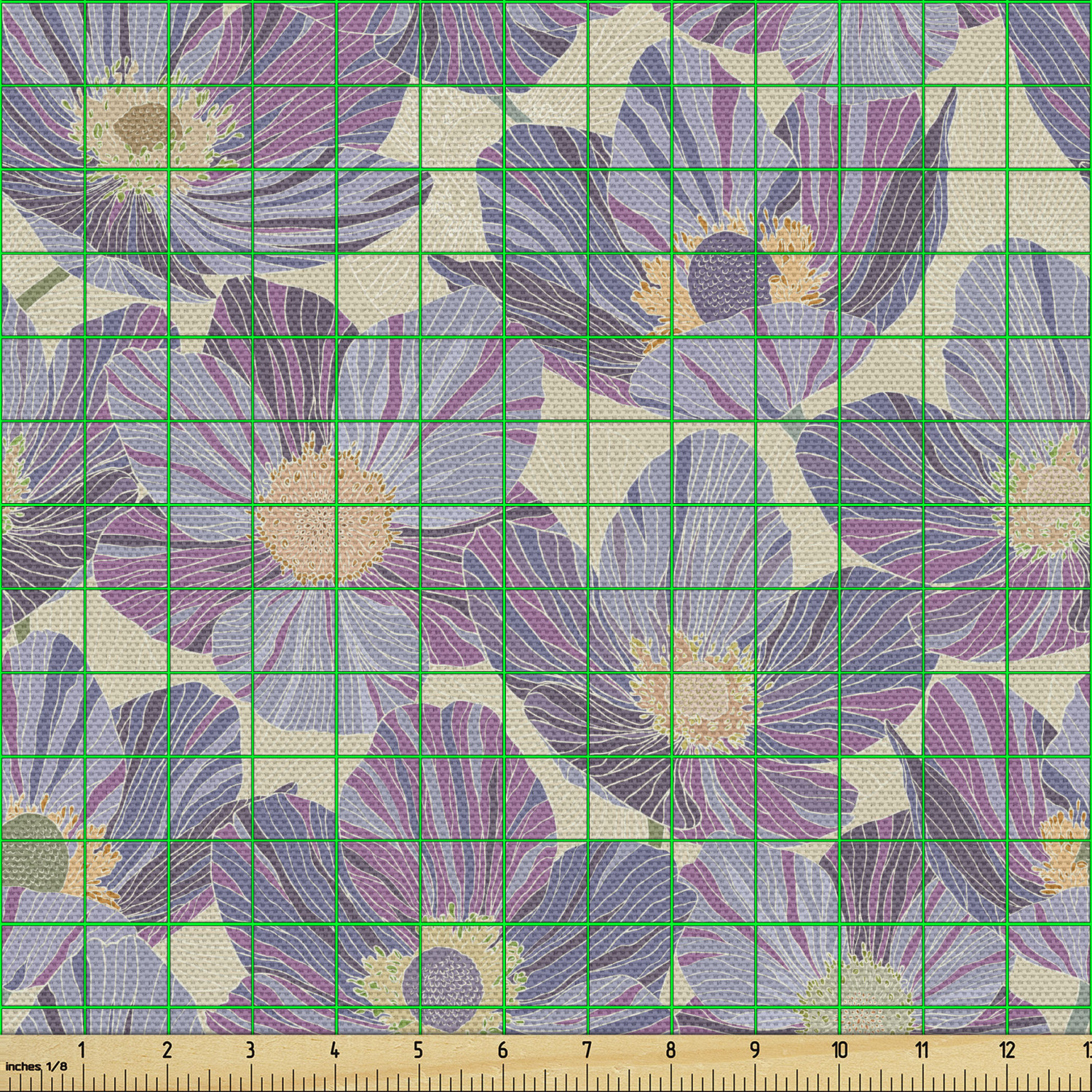 Ambesonne Floral Leaves Fabric by the Yard Decorative Upholstery Home Accents - Picture 146 of 160