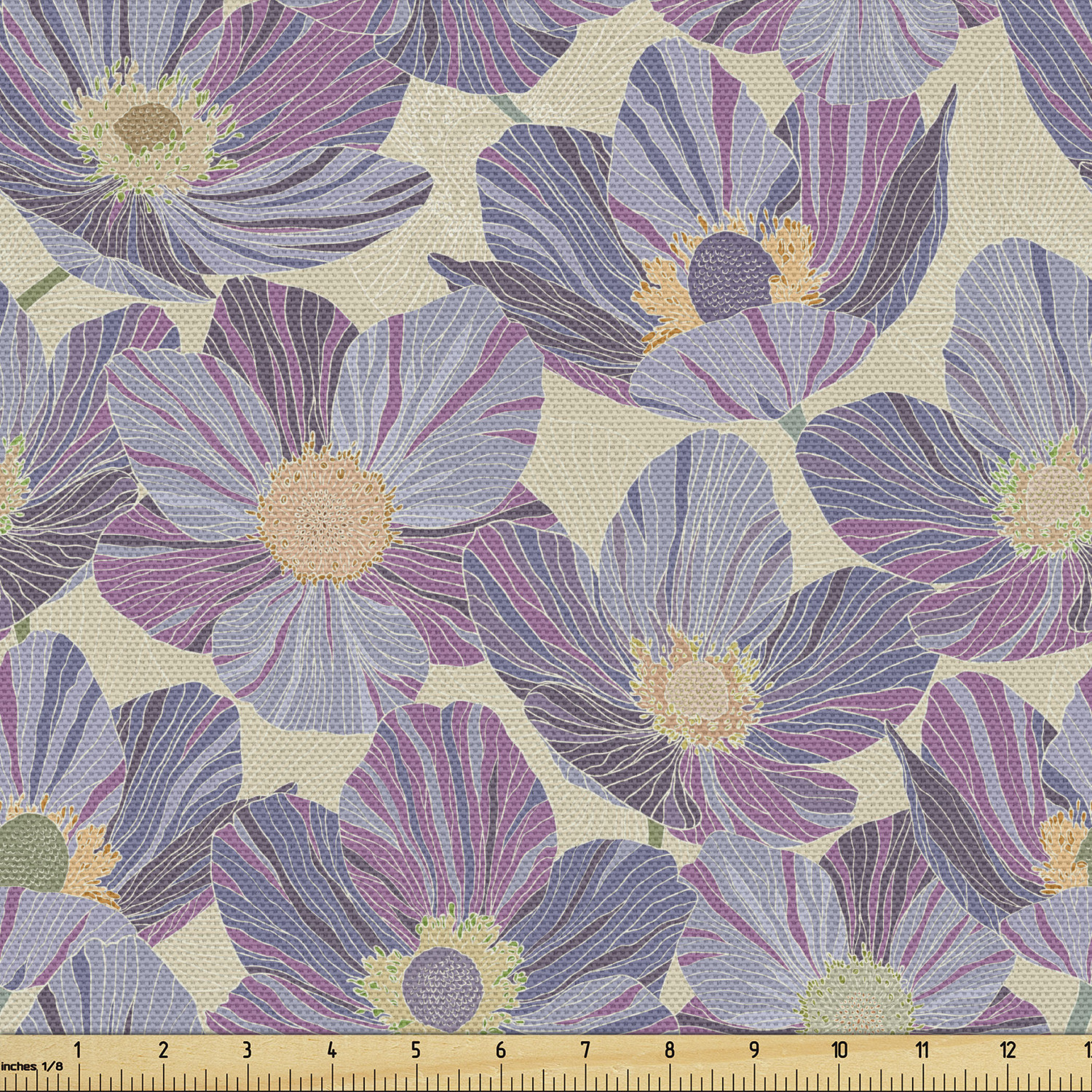 Ambesonne Floral Leaves Fabric by the Yard Decorative Upholstery Home Accents - Picture 145 of 160