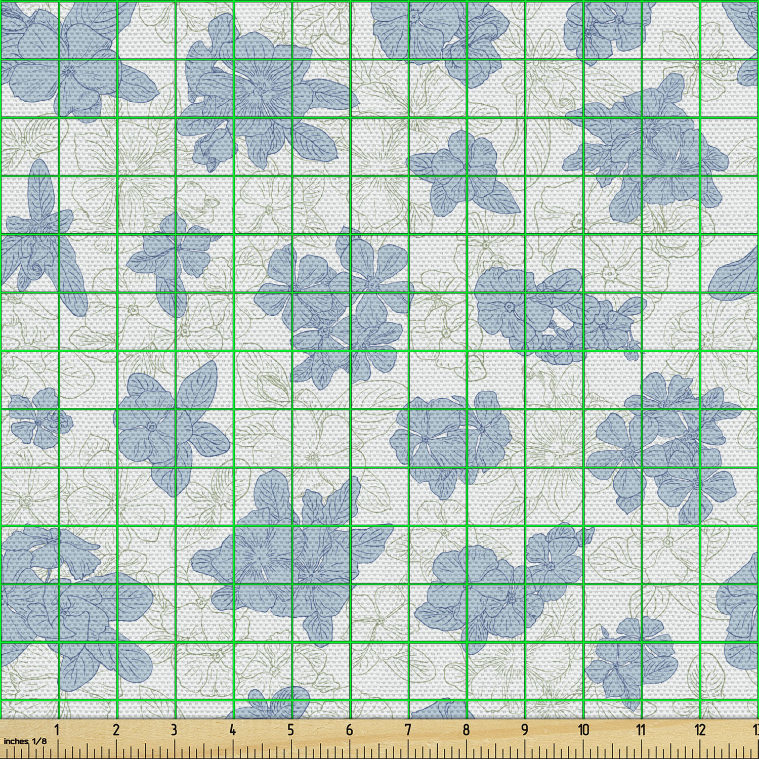 Ambesonne Floral Leaves Fabric by the Yard Decorative Upholstery Home Accents - Picture 158 of 160