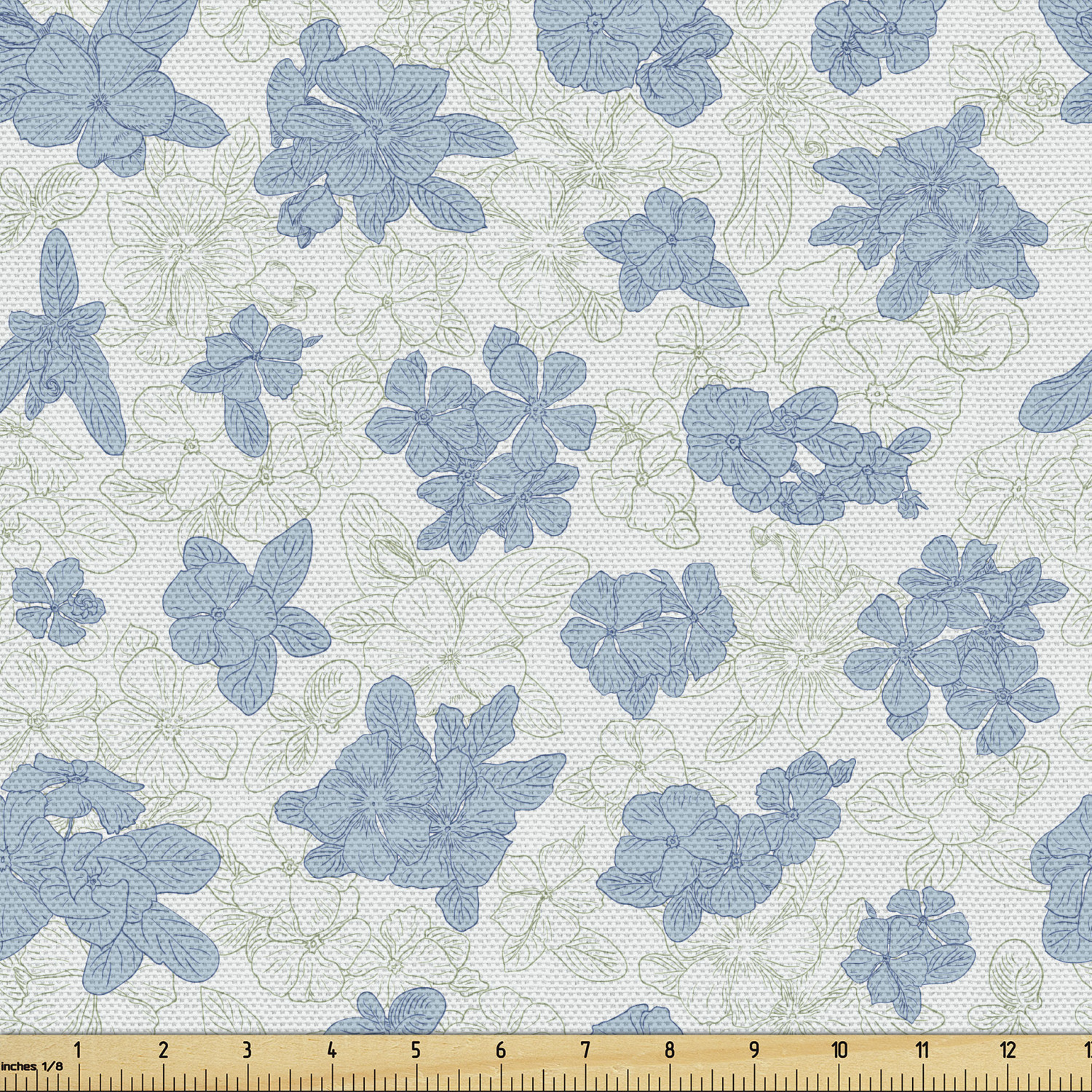 Ambesonne Floral Leaves Fabric by the Yard Decorative Upholstery Home Accents - Picture 157 of 160