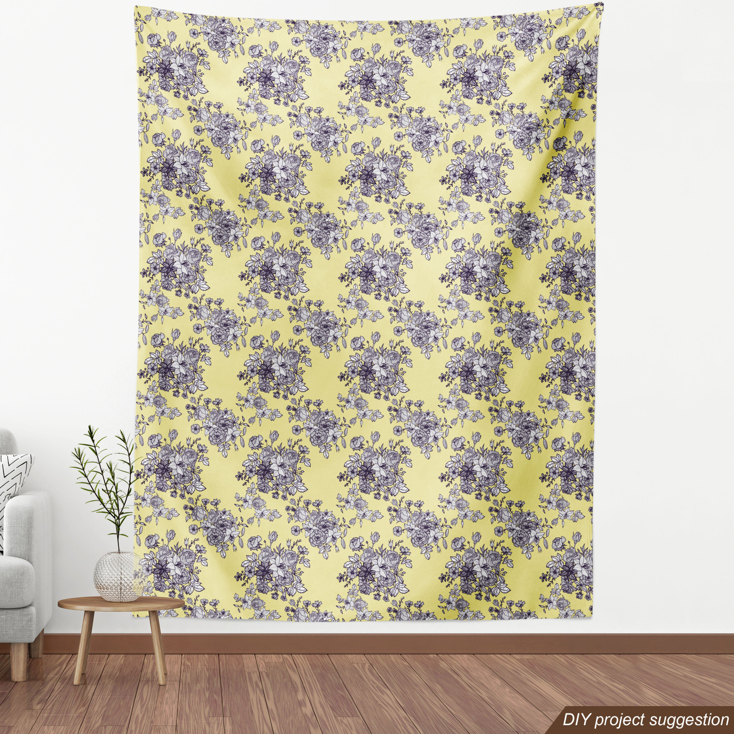 Ambesonne Floral Leaves Fabric by the Yard Decorative Upholstery Home Accents - Picture 36 of 160