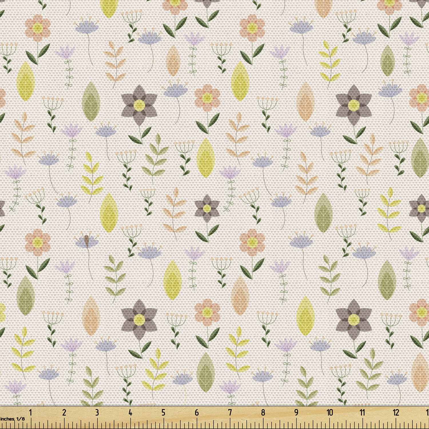 Ambesonne Floral Leaves Fabric by the Yard Decorative Upholstery Home Accents - Picture 81 of 160