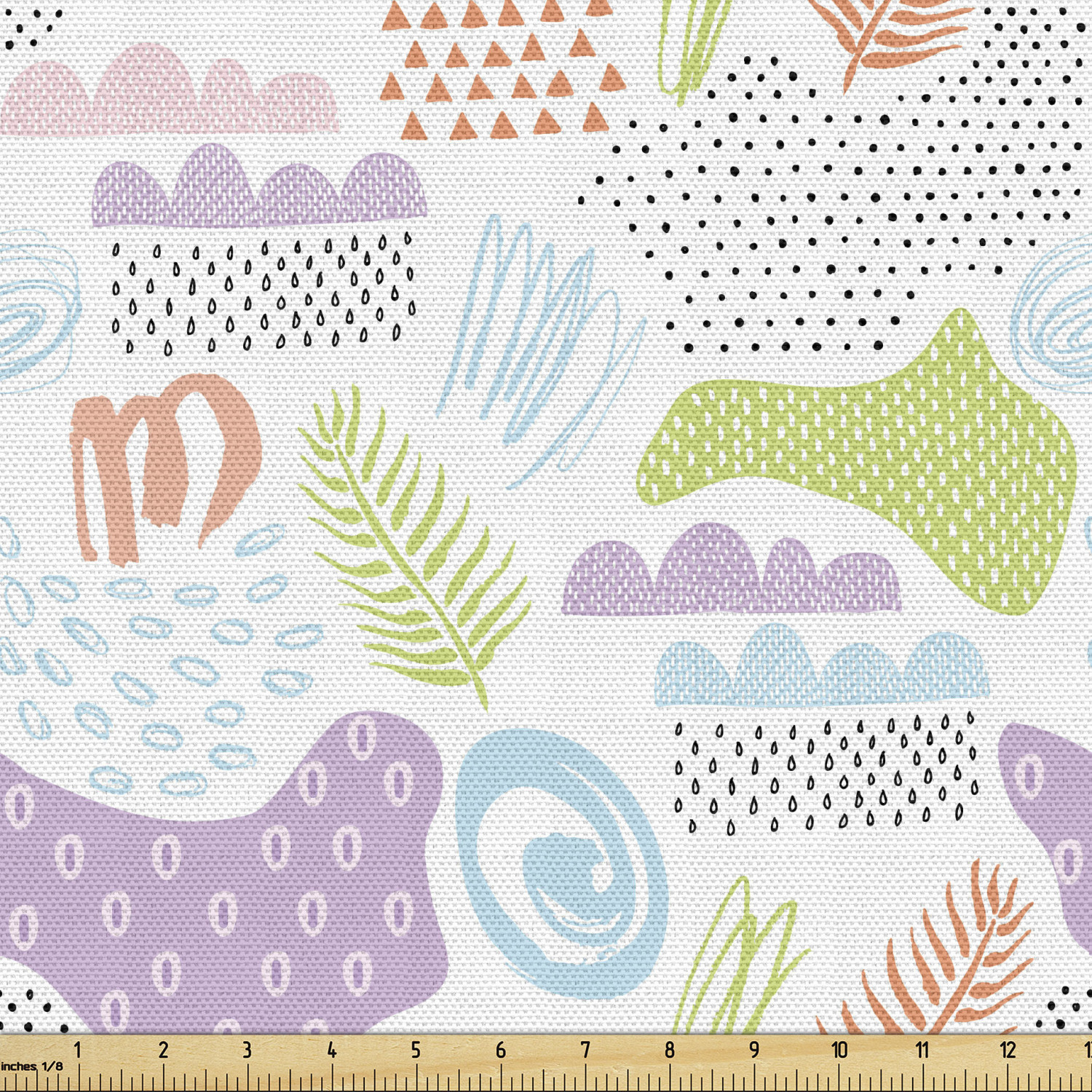 Ambesonne Sketch Design Fabric by the Yard Decorative Upholstery Home Accents - Picture 45 of 160