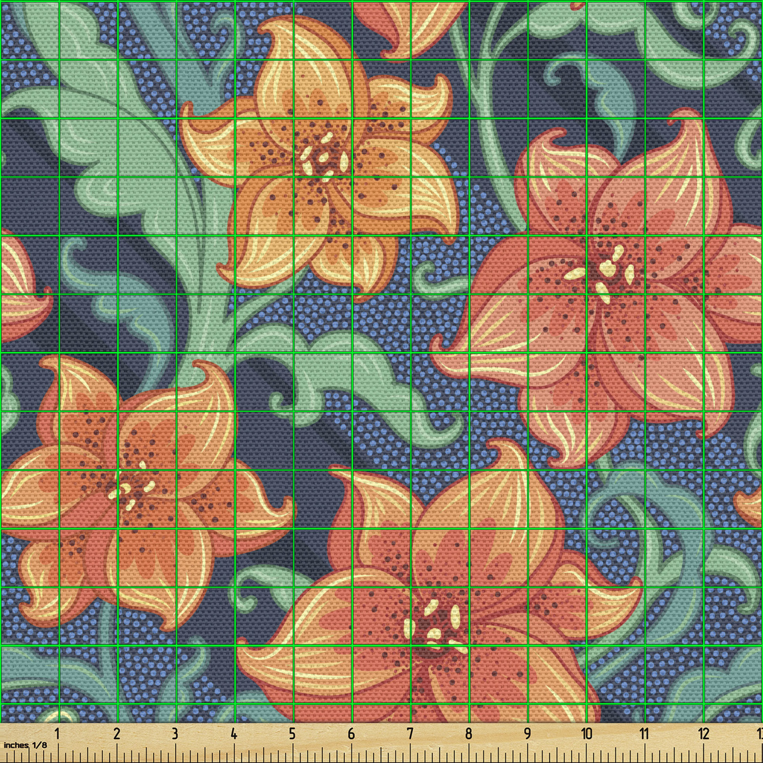 Ambesonne Floral Leaves Fabric by the Yard Decorative Upholstery Home Accents - Picture 78 of 160