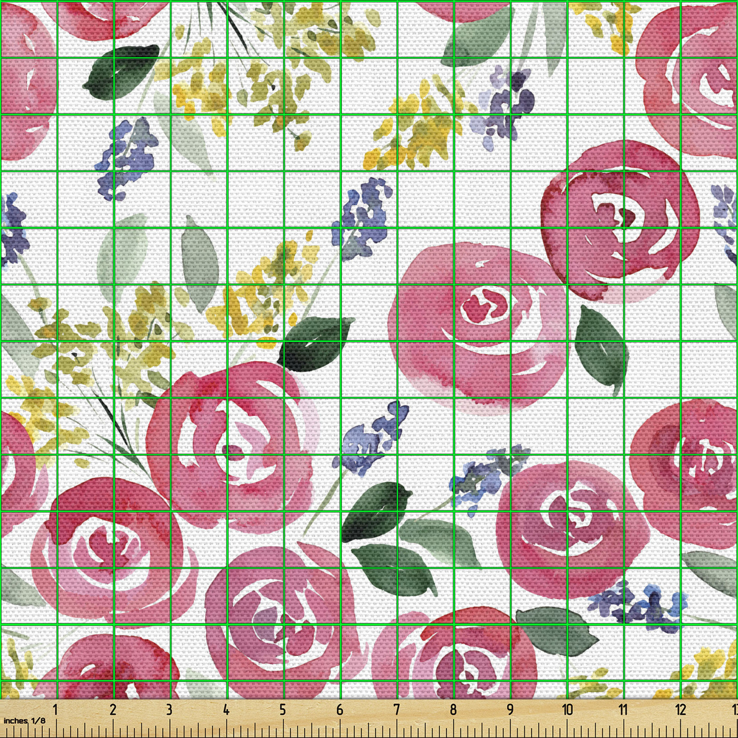 Ambesonne Floral Leaves Fabric by the Yard Decorative Upholstery Home Accents - Picture 50 of 160