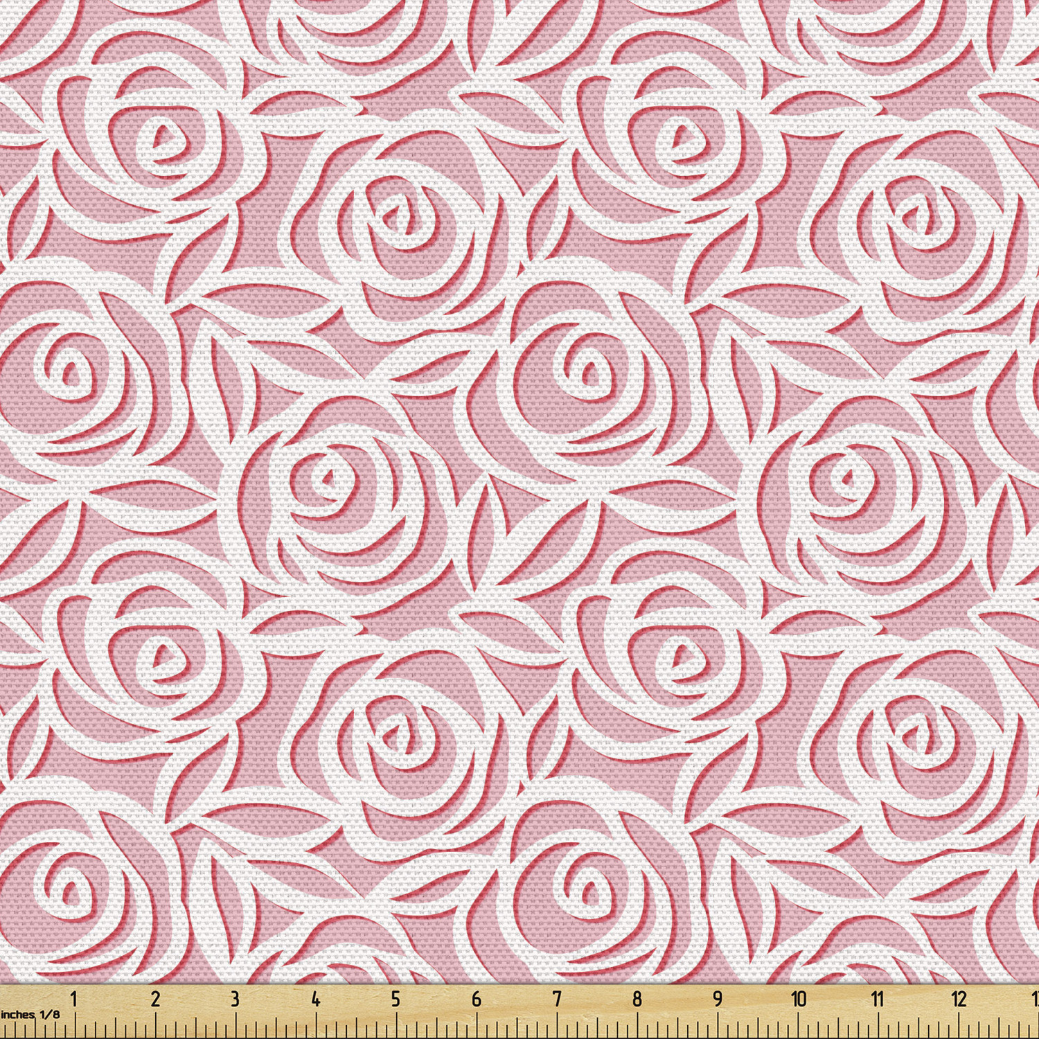 Ambesonne Floral Leaves Fabric by the Yard Decorative Upholstery Home Accents - Picture 117 of 160