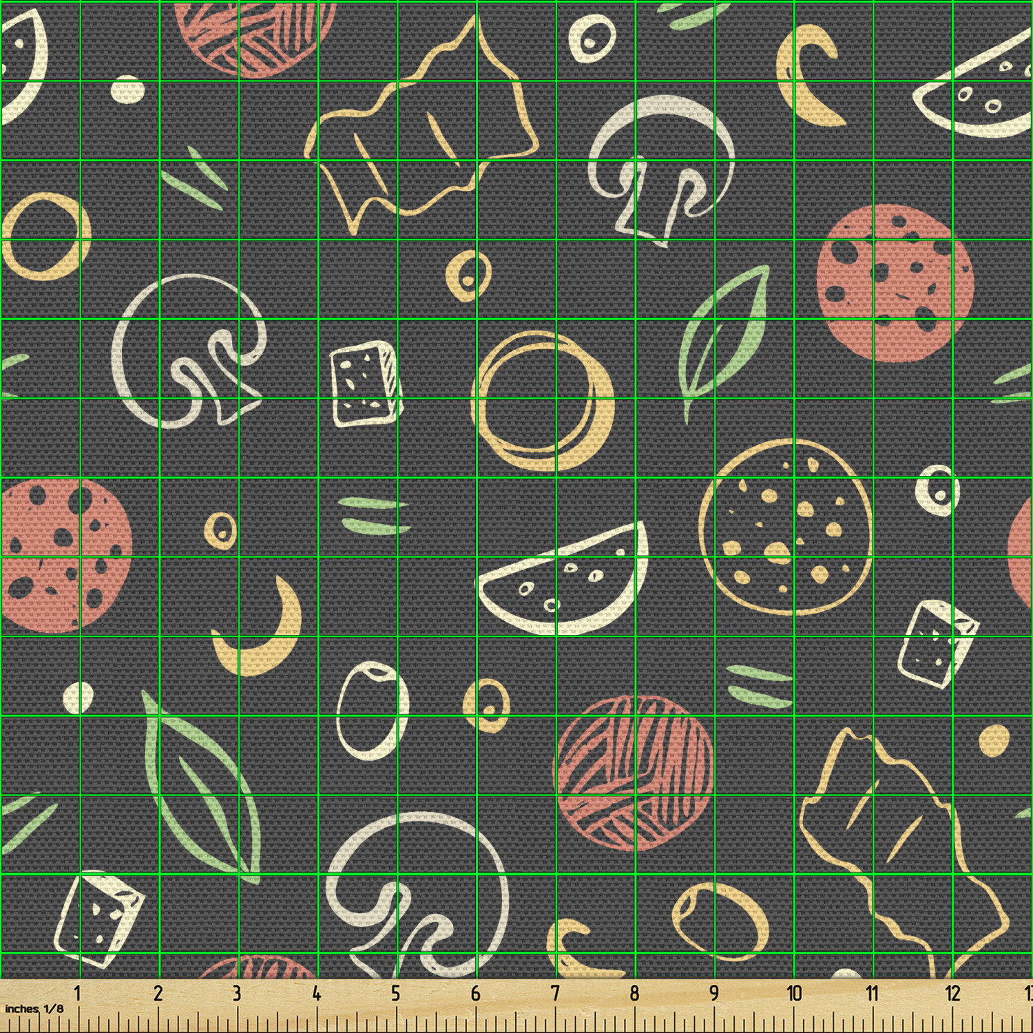 Ambesonne Sketch Design Fabric by the Yard Decorative Upholstery Home Accents - Picture 114 of 160