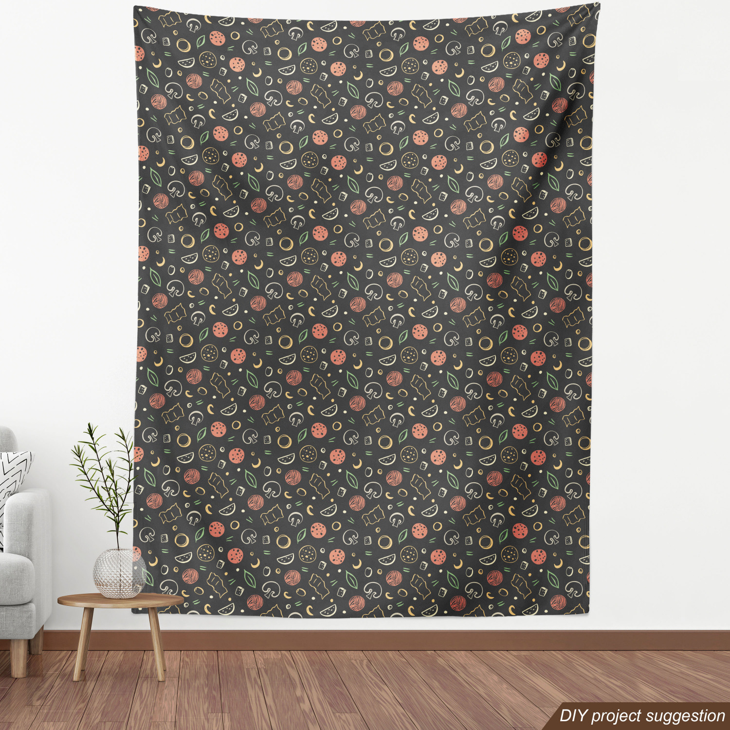 Ambesonne Sketch Design Fabric by the Yard Decorative Upholstery Home Accents - Picture 116 of 160