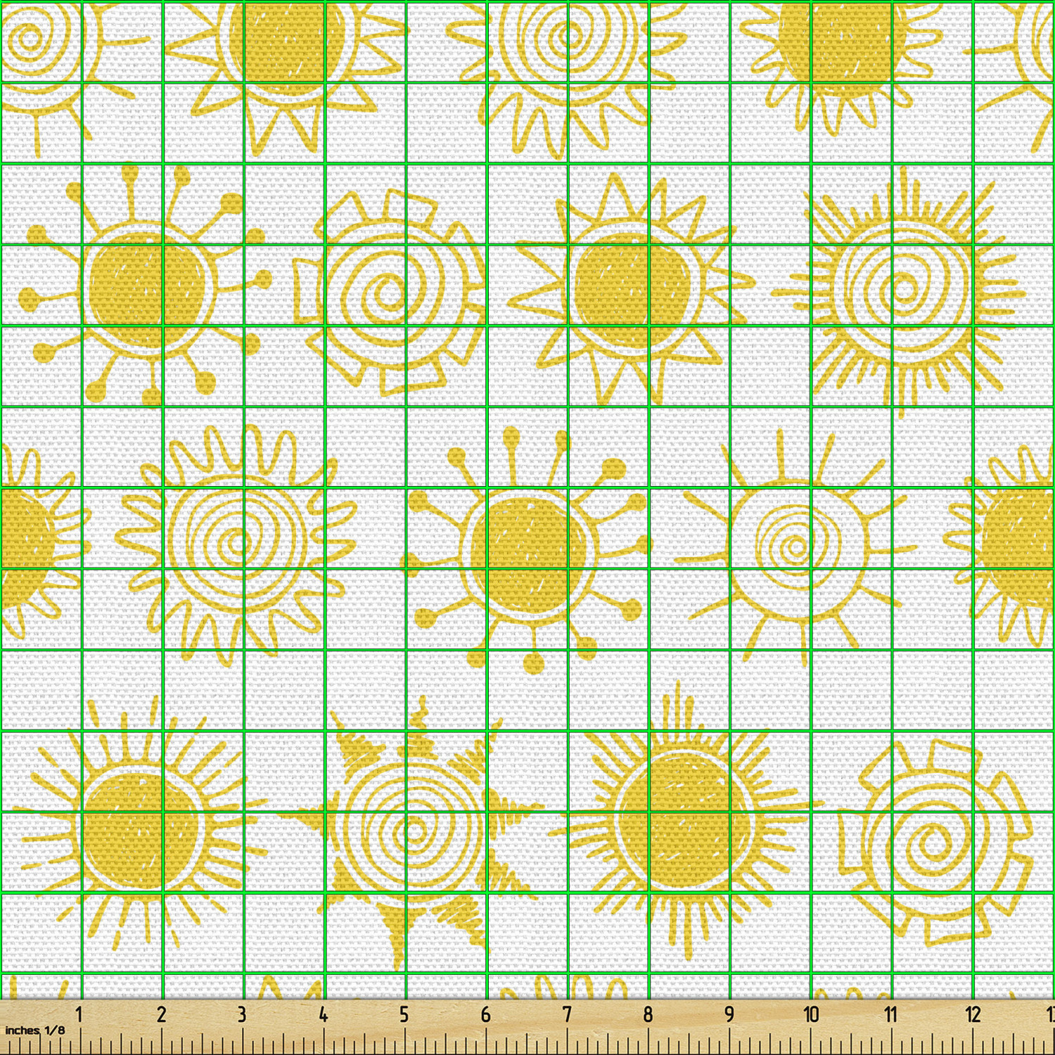 Ambesonne Sketch Design Fabric by the Yard Decorative Upholstery Home Accents - Picture 122 of 160