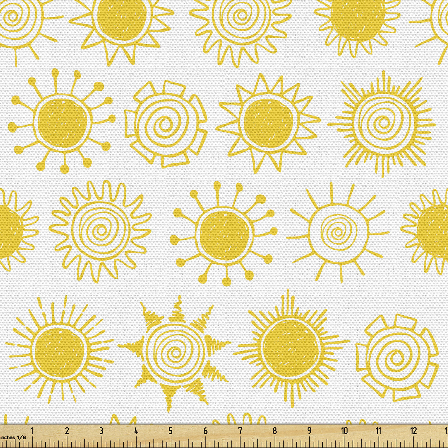 Ambesonne Sketch Design Fabric by the Yard Decorative Upholstery Home Accents - Picture 121 of 160
