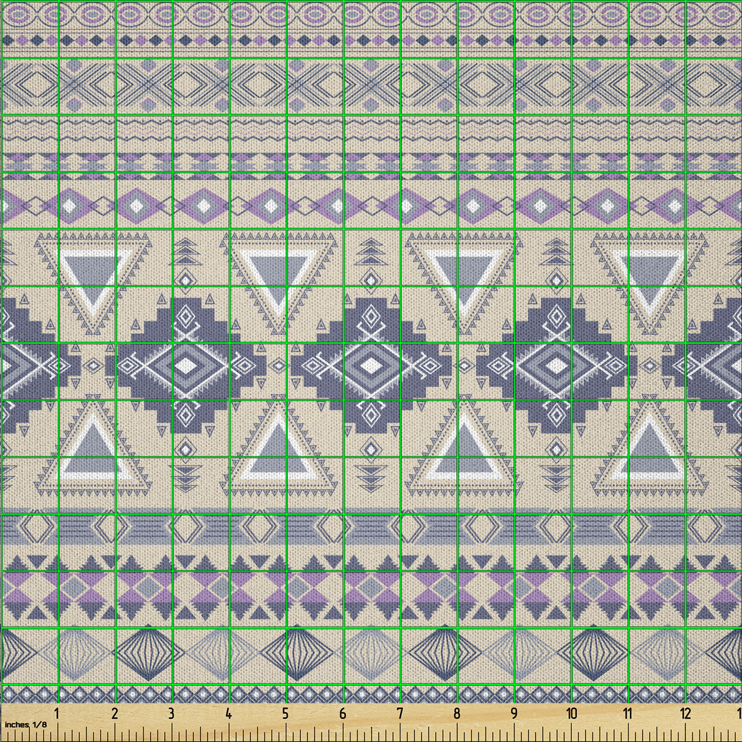 Ambesonne Ethnic Microfiber Fabric by The Yard for Arts and Crafts - Picture 57 of 77