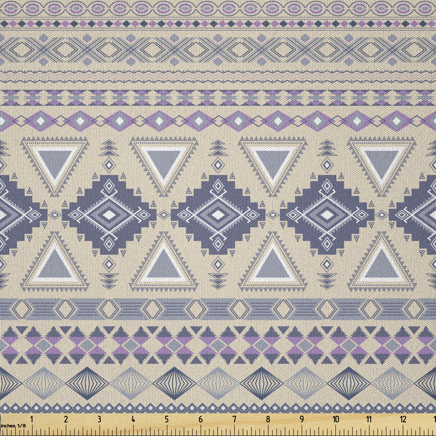 Ambesonne Ethnic Microfiber Fabric by The Yard for Arts and Crafts - Picture 56 of 77