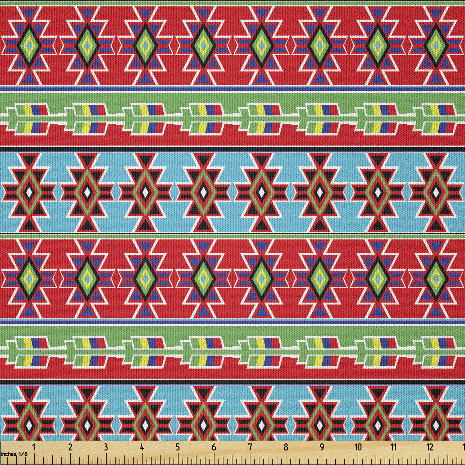 Ambesonne Ethnic Microfiber Fabric by The Yard for Arts and Crafts - Picture 20 of 77