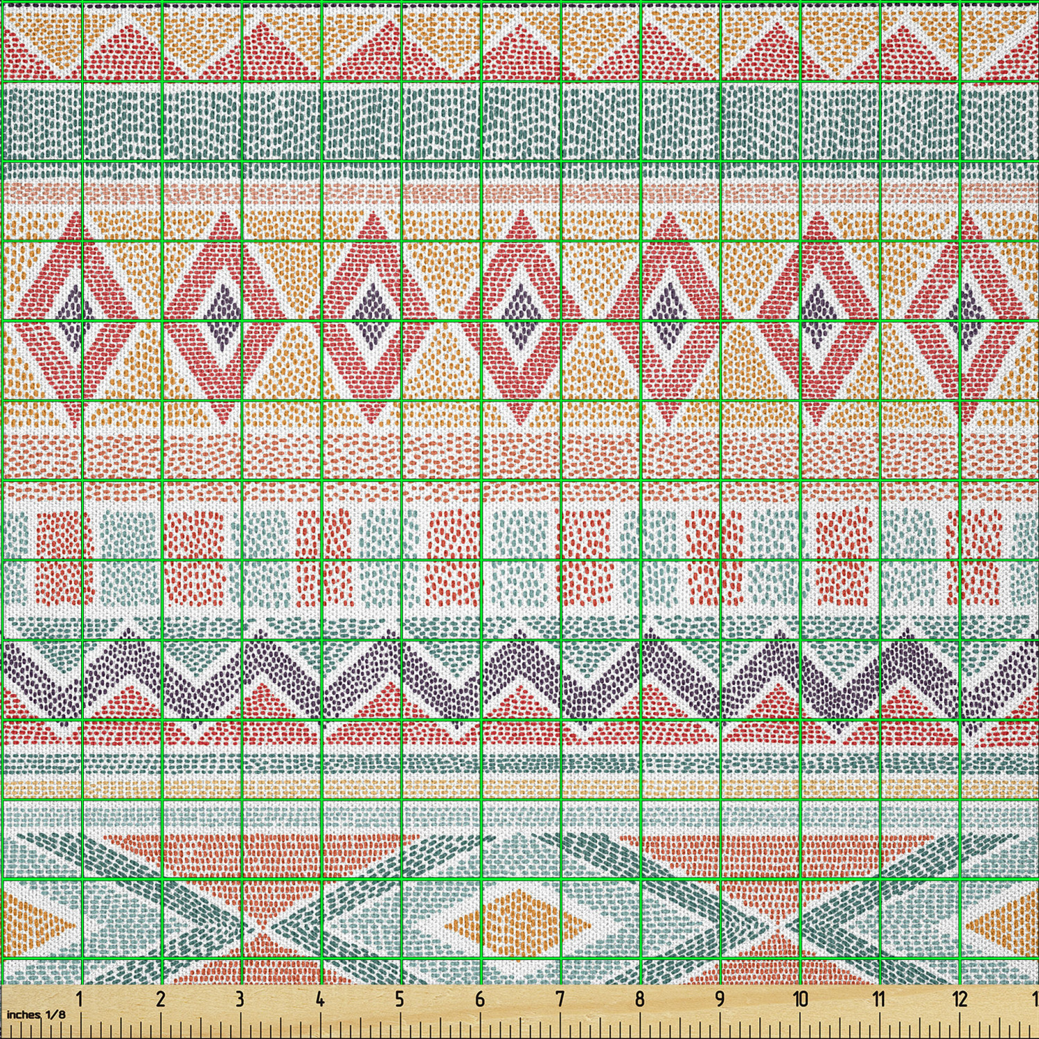 Ambesonne Ethnic Microfiber Fabric by The Yard for Arts and Crafts - Picture 17 of 77