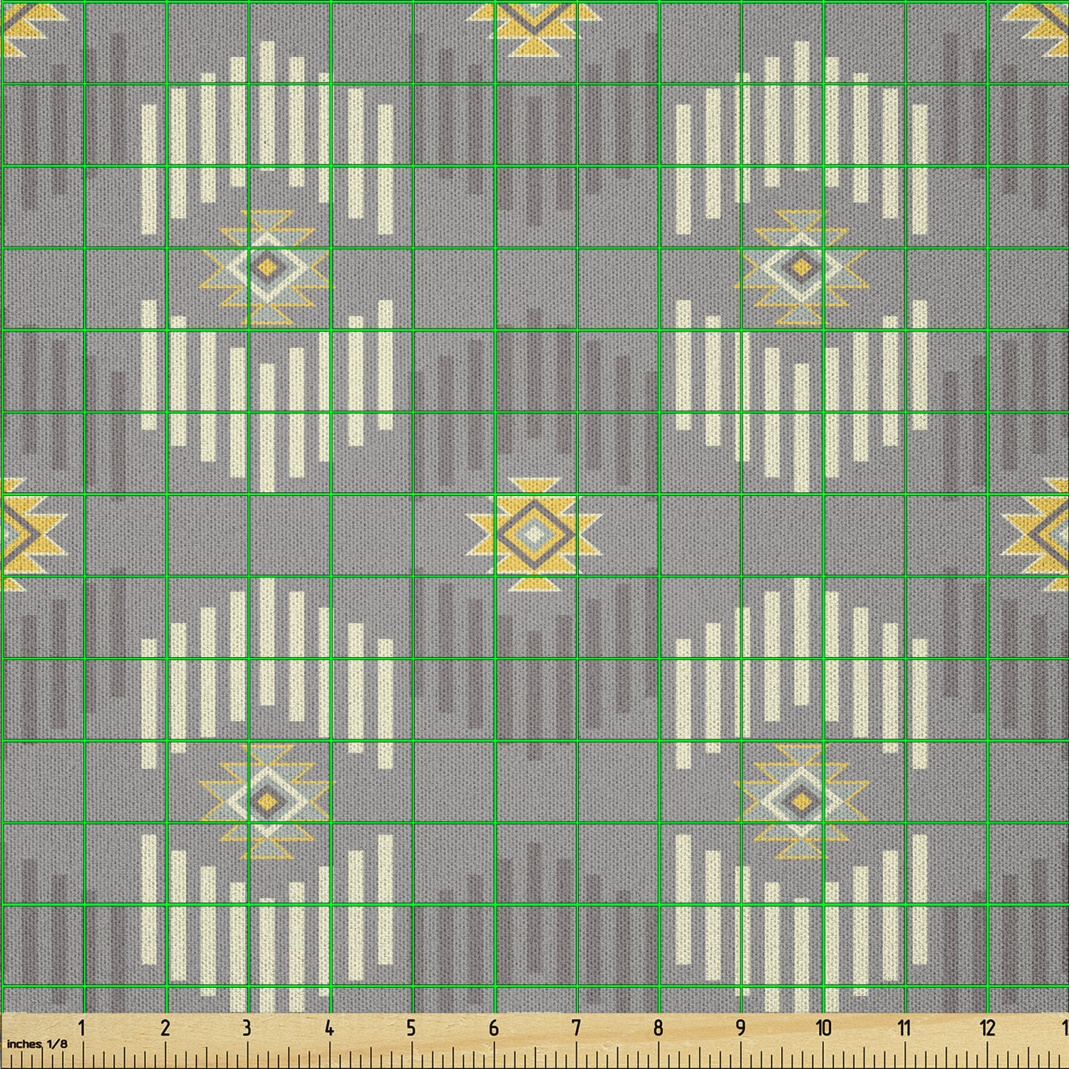 Ambesonne Ethnic Microfiber Fabric by The Yard for Arts and Crafts - Picture 63 of 77