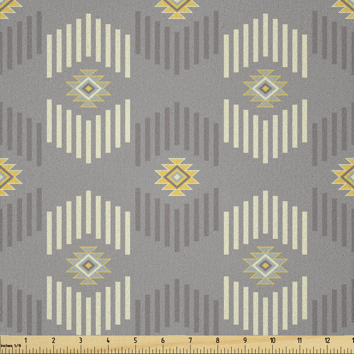 Ambesonne Ethnic Microfiber Fabric by The Yard for Arts and Crafts - Picture 62 of 77