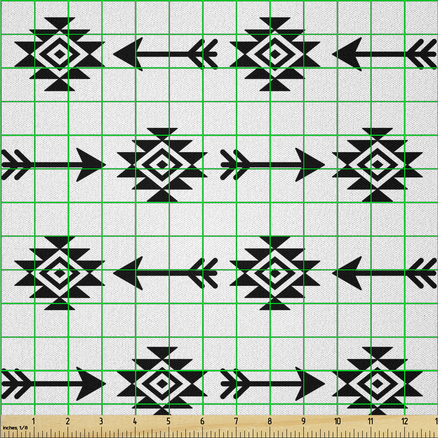 Ambesonne Ethnic Microfiber Fabric by The Yard for Arts and Crafts - Picture 45 of 77