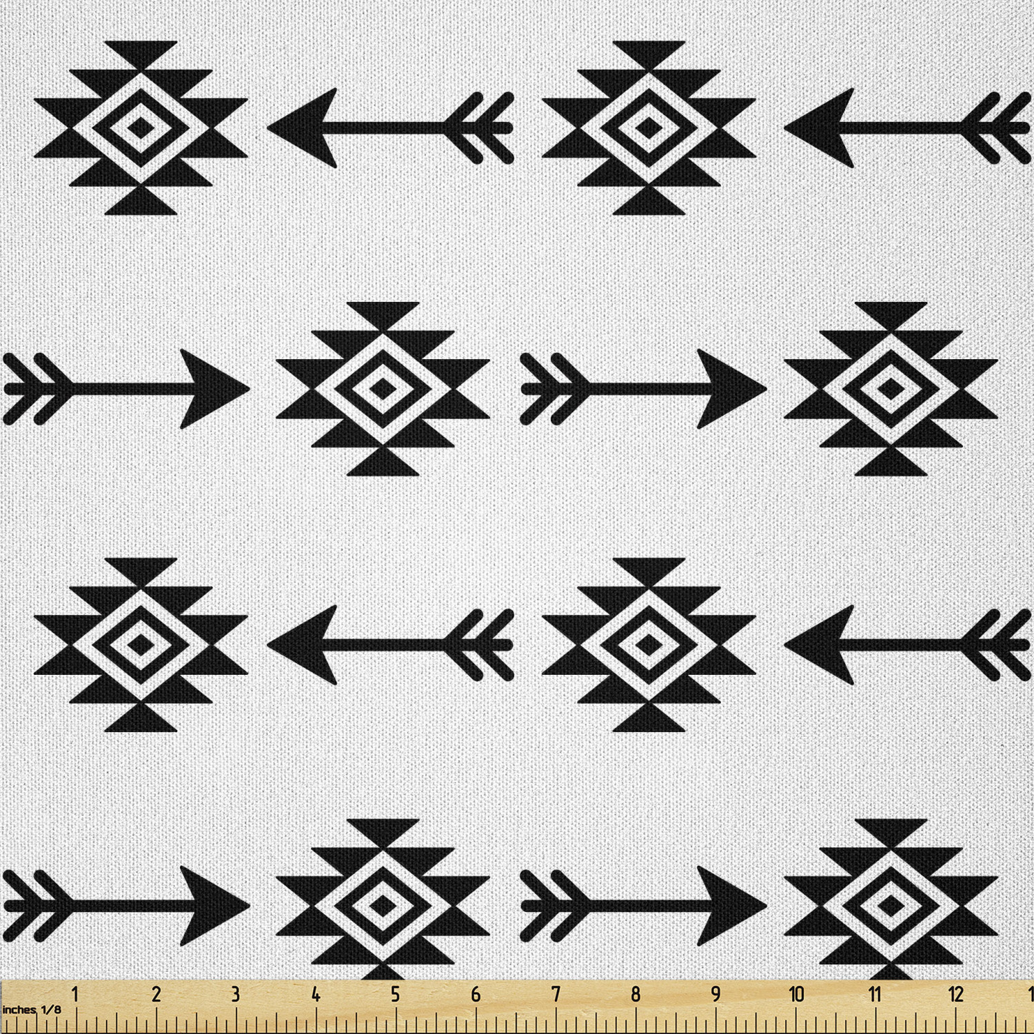 Ambesonne Ethnic Microfiber Fabric by The Yard for Arts and Crafts - Picture 44 of 77