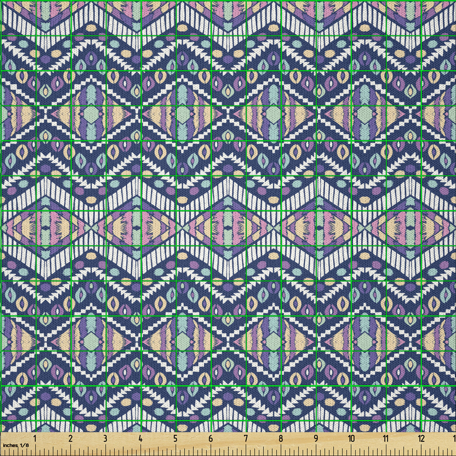 Ambesonne Ethnic Microfiber Fabric by The Yard for Arts and Crafts - Picture 13 of 77