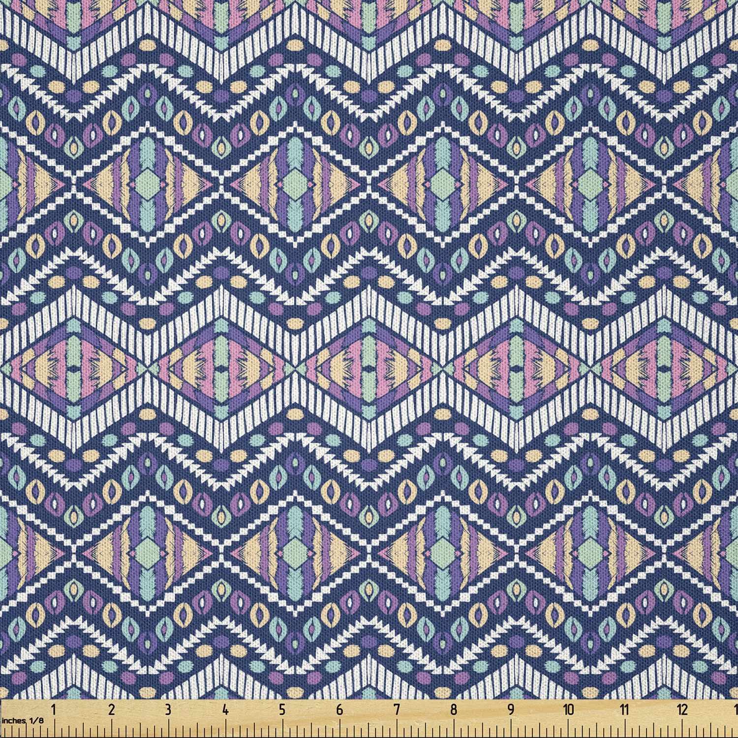 Ambesonne Ethnic Microfiber Fabric by The Yard for Arts and Crafts - Picture 12 of 77