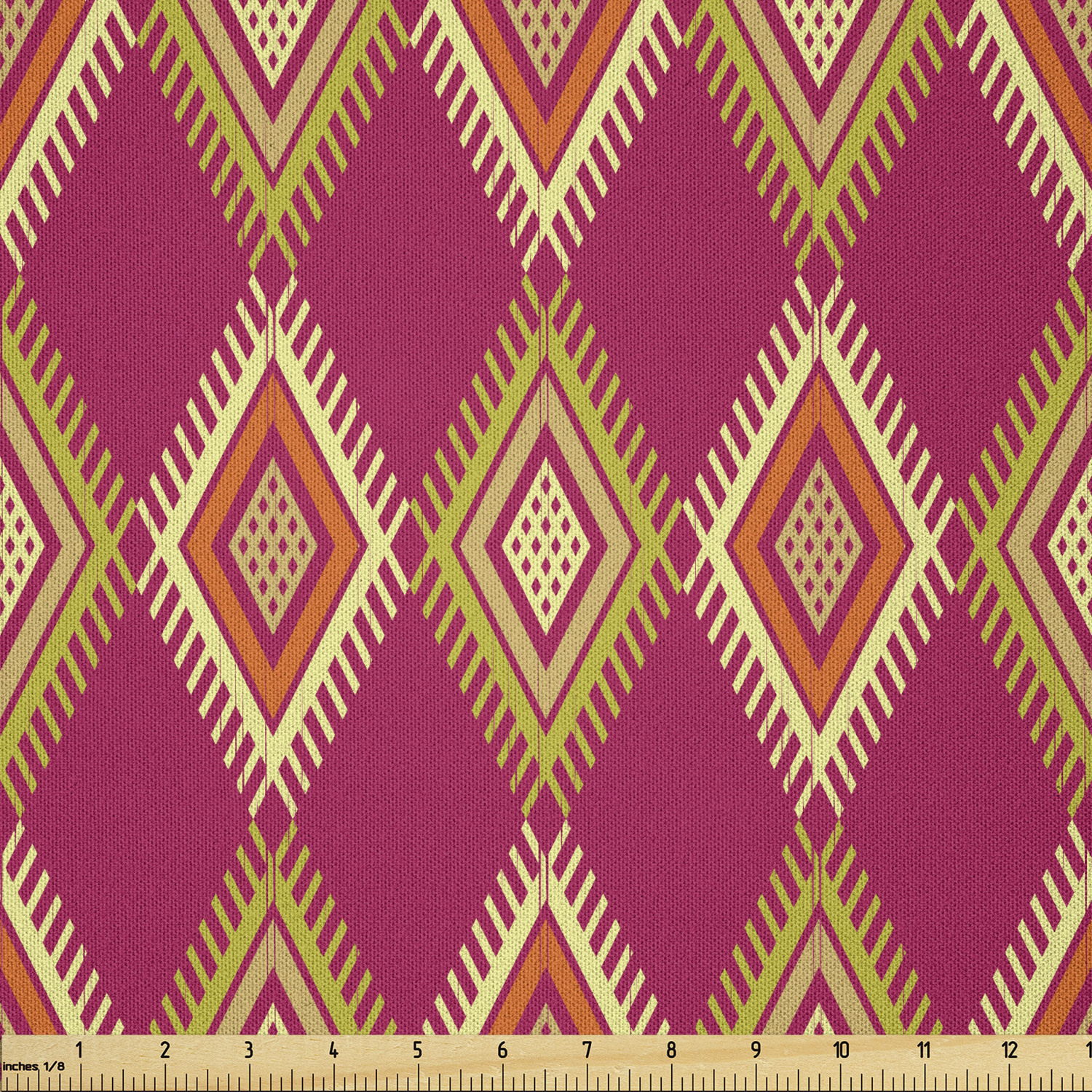 Ambesonne Ethnic Microfiber Fabric by The Yard for Arts and Crafts - Picture 30 of 77