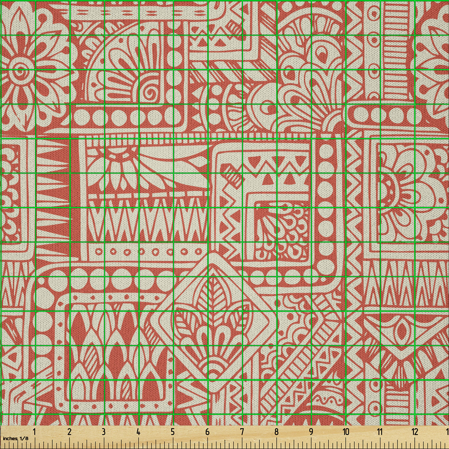 Ambesonne Ethnic Microfiber Fabric by The Yard for Arts and Crafts - Picture 9 of 77