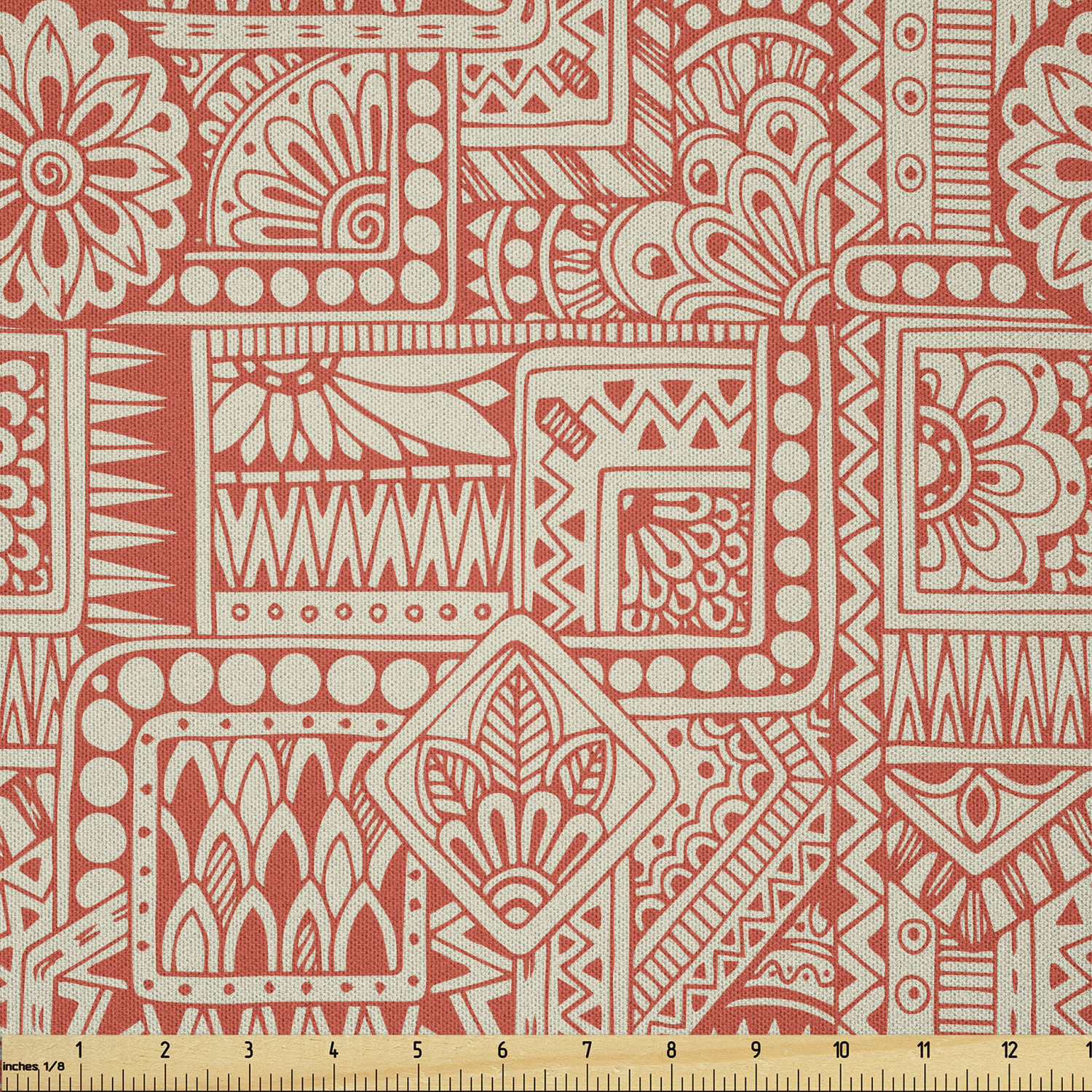 Ambesonne Ethnic Microfiber Fabric by The Yard for Arts and Crafts - Picture 8 of 77