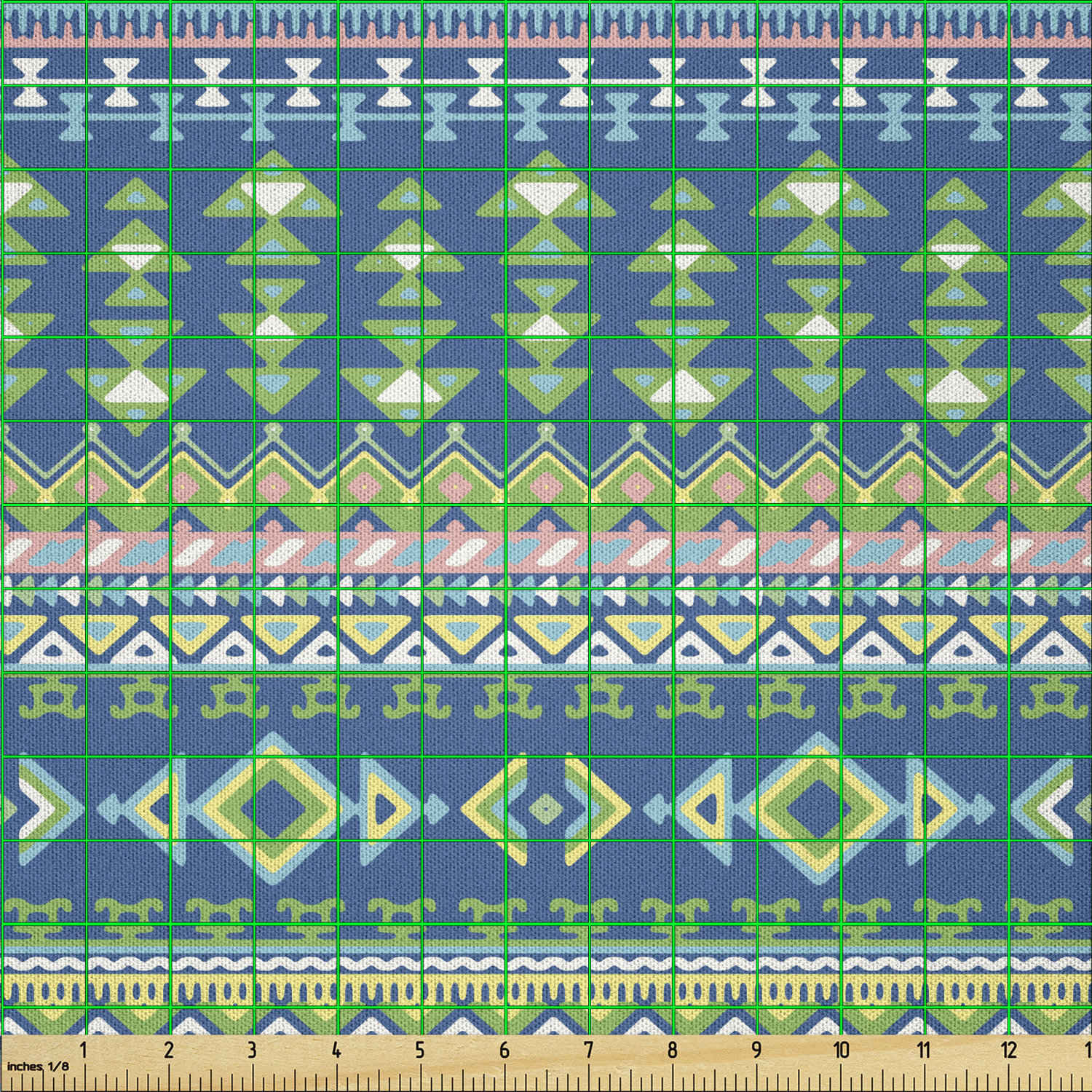 Ambesonne Ethnic Microfiber Fabric by The Yard for Arts and Crafts - Picture 25 of 77
