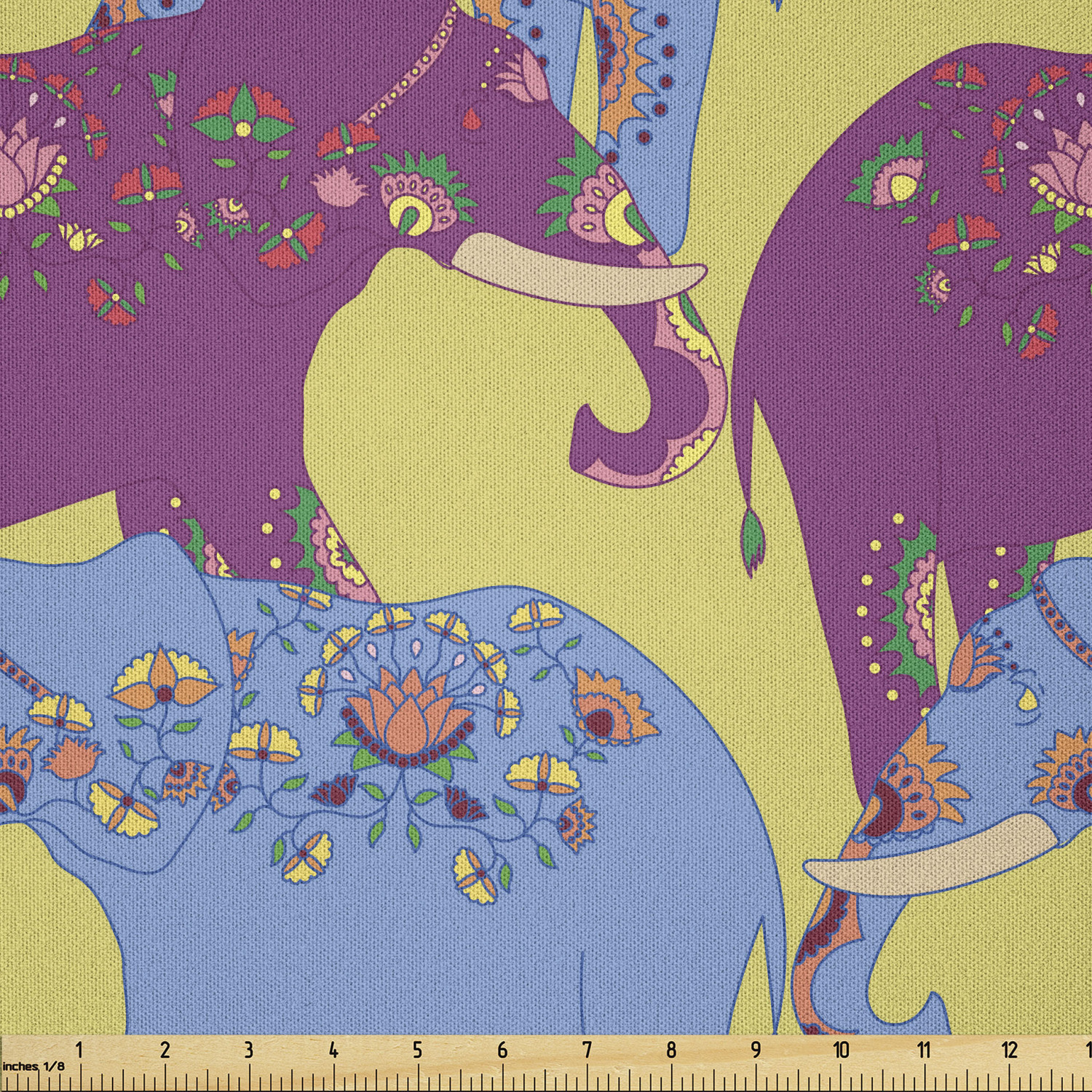 Ambesonne Ethnic Microfiber Fabric by The Yard for Arts and Crafts - Picture 50 of 77