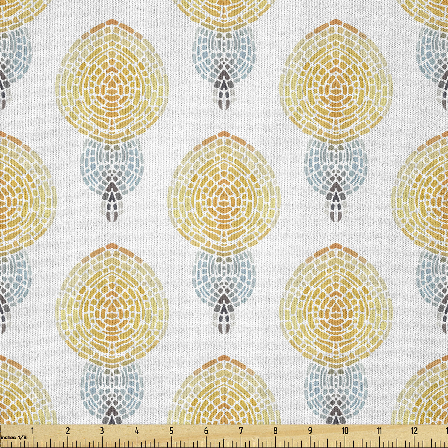 Ambesonne Ethnic Microfiber Fabric by The Yard for Arts and Crafts - Picture 46 of 77