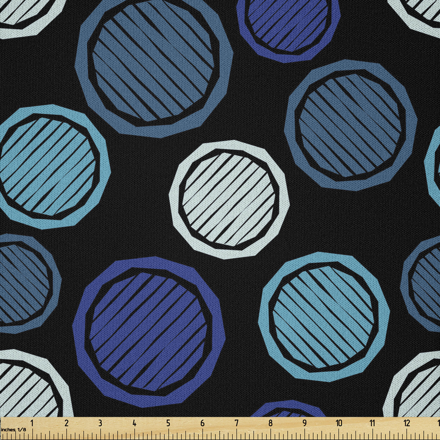 Ambesonne Surreal Pattern Microfiber Fabric by The Yard for Arts and Crafts - Picture 26 of 67
