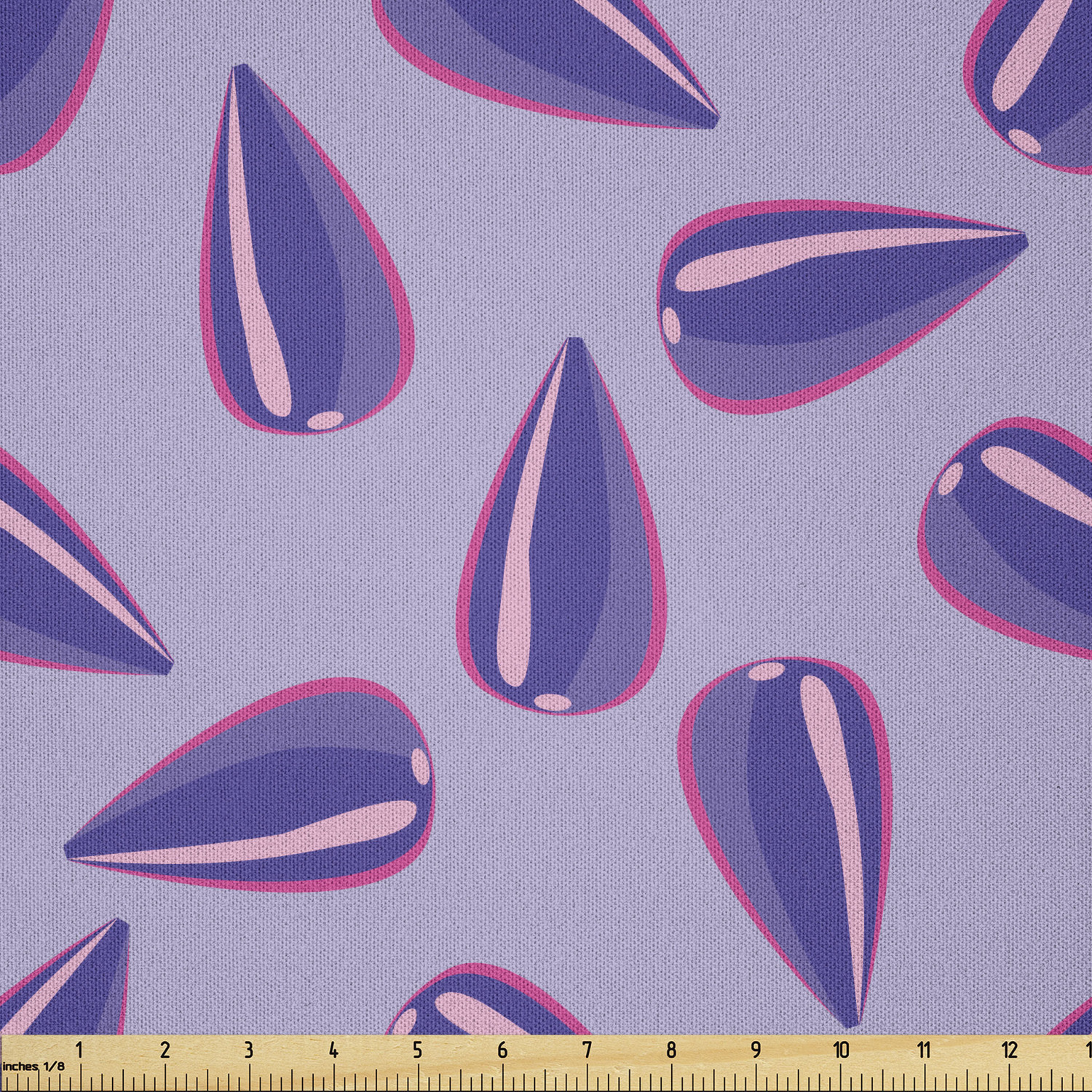 Ambesonne Conceptual Design Microfiber Fabric by The Yard for Arts and Crafts