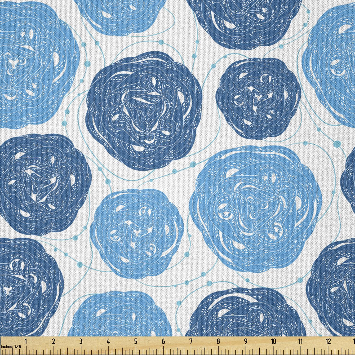 Ambesonne Conceptual Design Microfiber Fabric by The Yard for Arts and Crafts