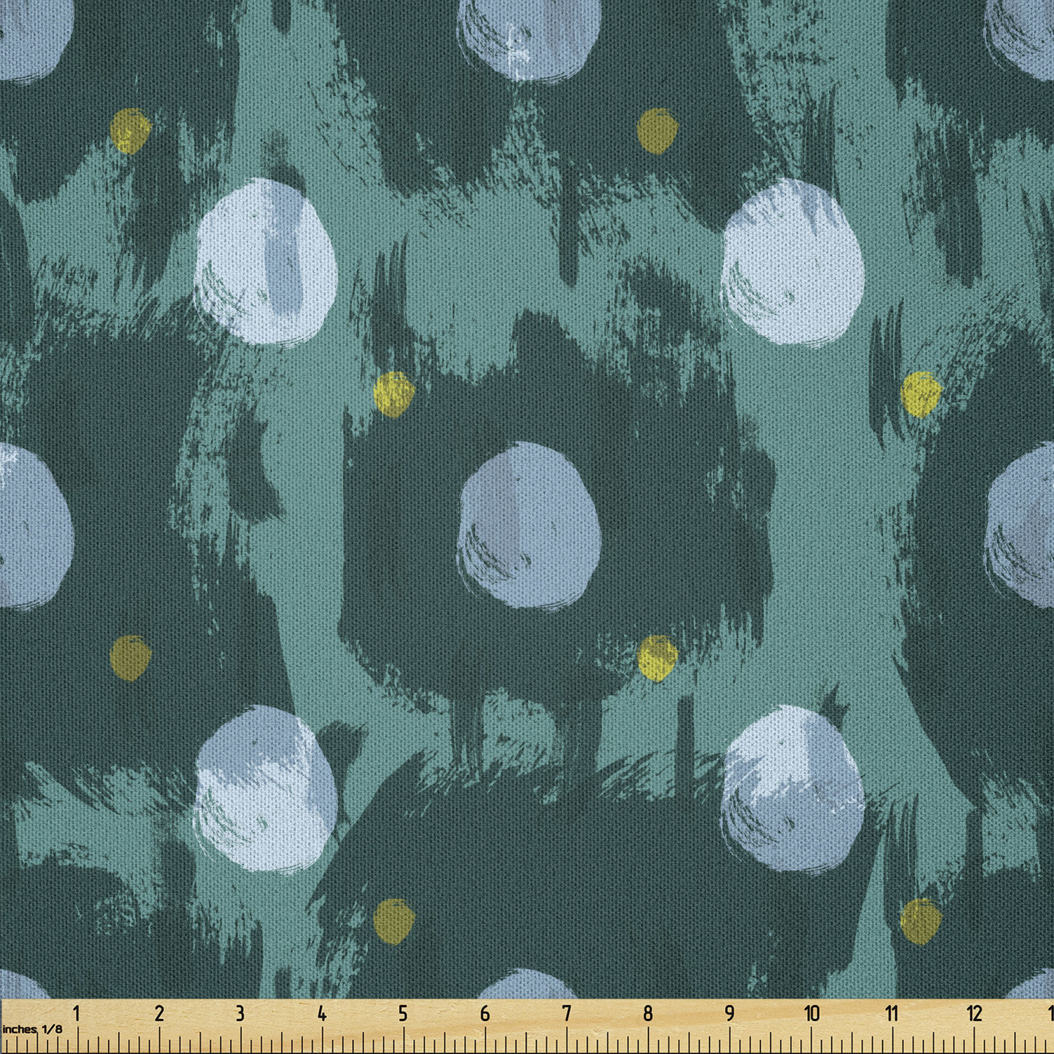 Ambesonne Conceptual Design Microfiber Fabric by The Yard for Arts and Crafts