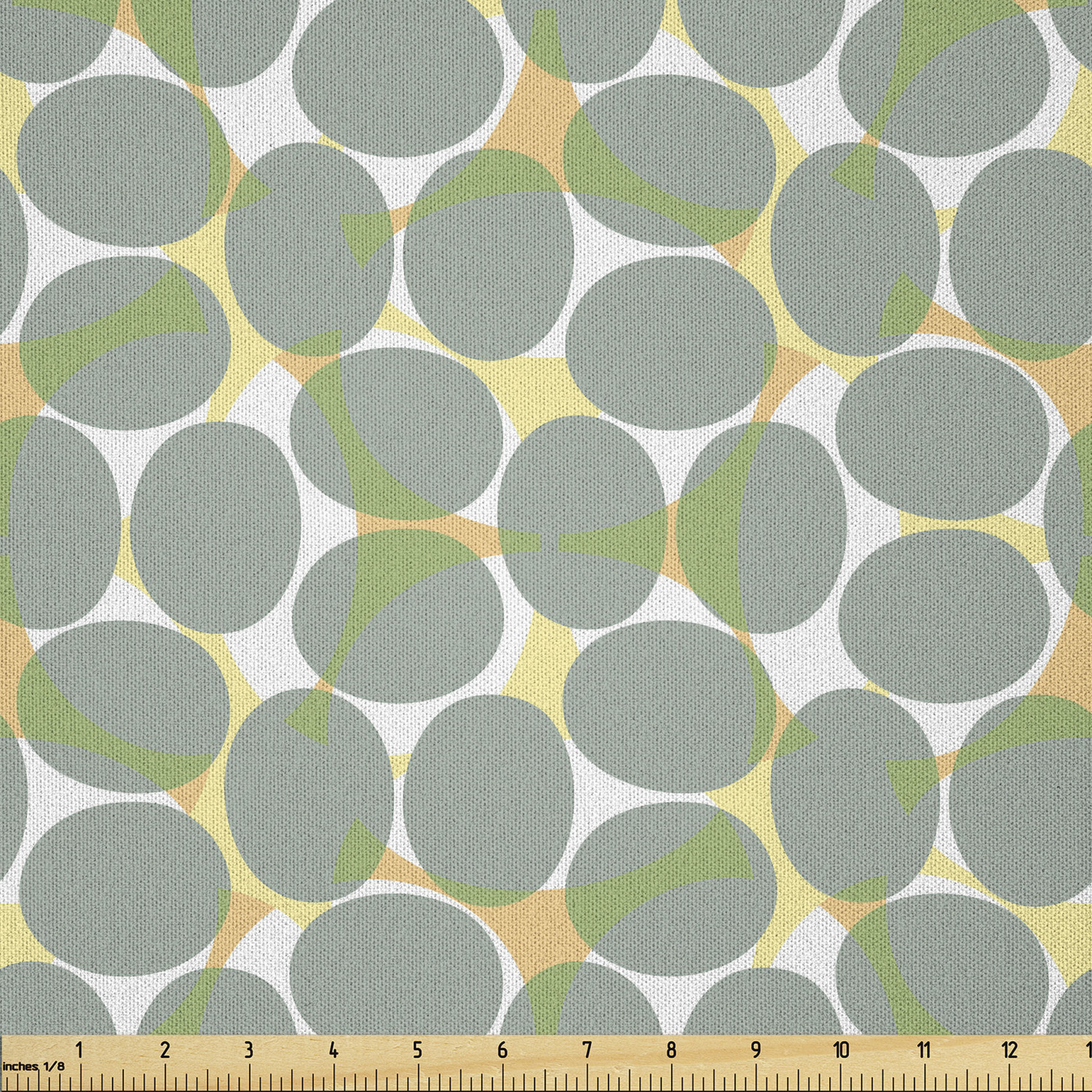 Ambesonne Conceptual Design Microfiber Fabric by The Yard for Arts and Crafts