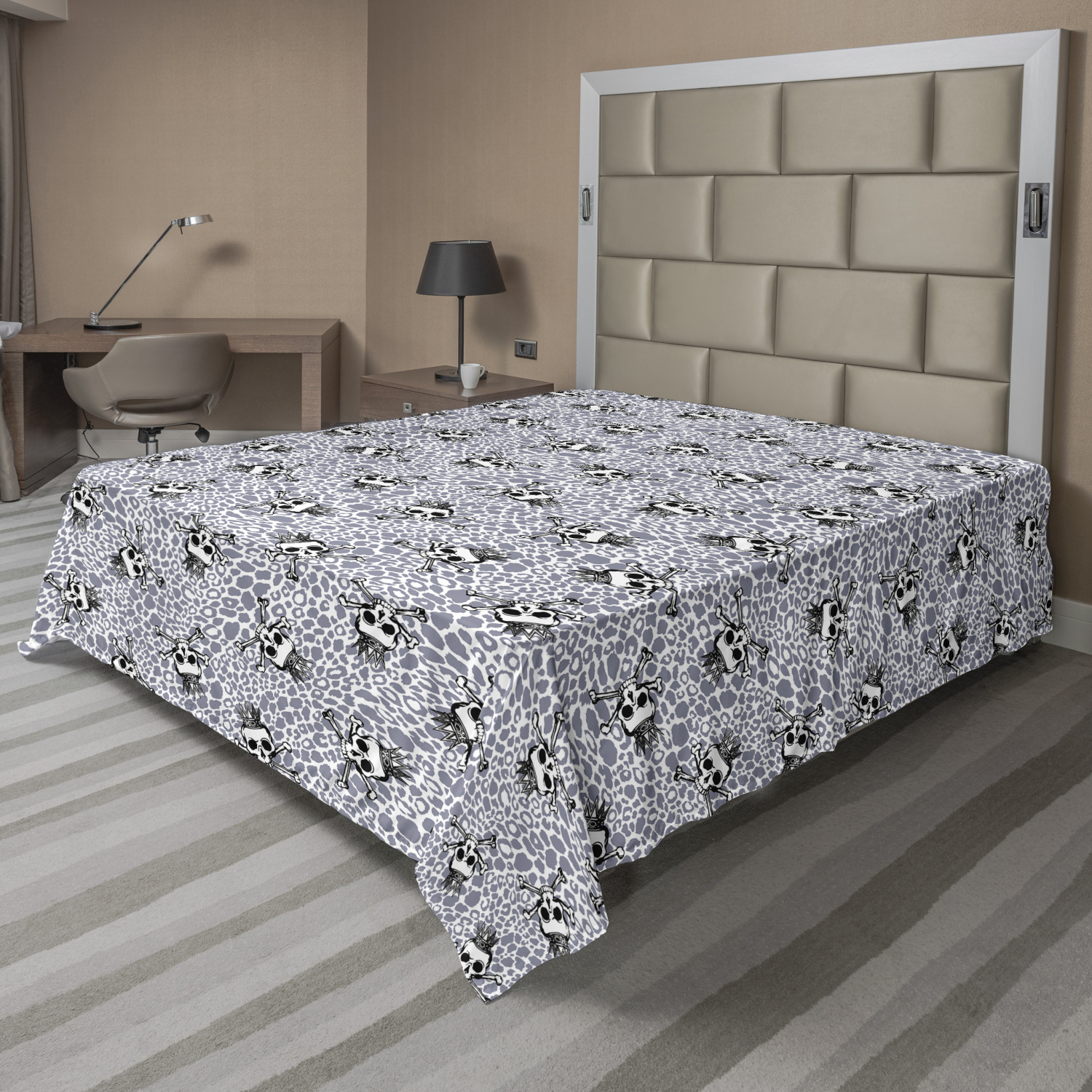 Ambesonne Butterflies Flat Sheet Top Sheet Decorative Bedding 6 Sizes - Picture 30 of 36