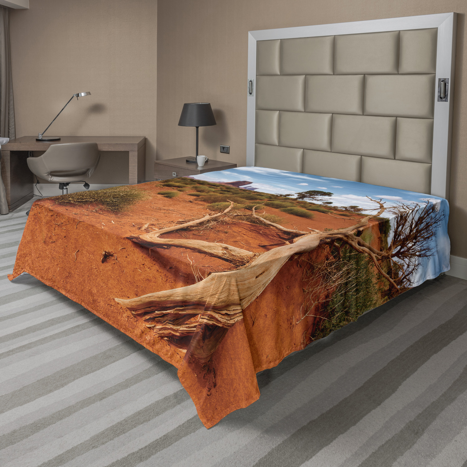 Ambesonne Scandinavian Print Flat Sheet Top Sheet Decorative Bedding 6 Sizes 