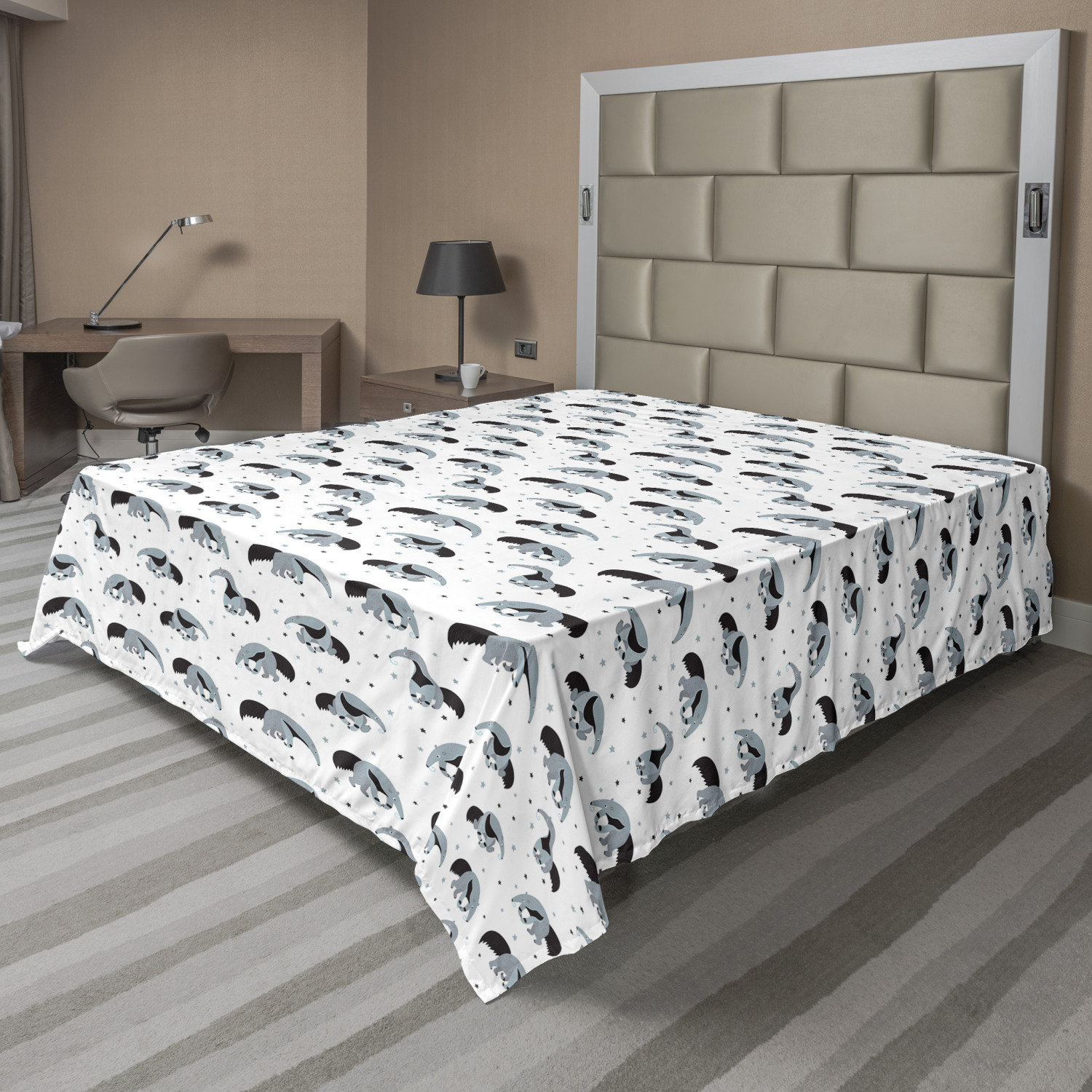 Ambesonne Butterflies Flat Sheet Top Sheet Decorative Bedding 6 Sizes - Picture 31 of 36