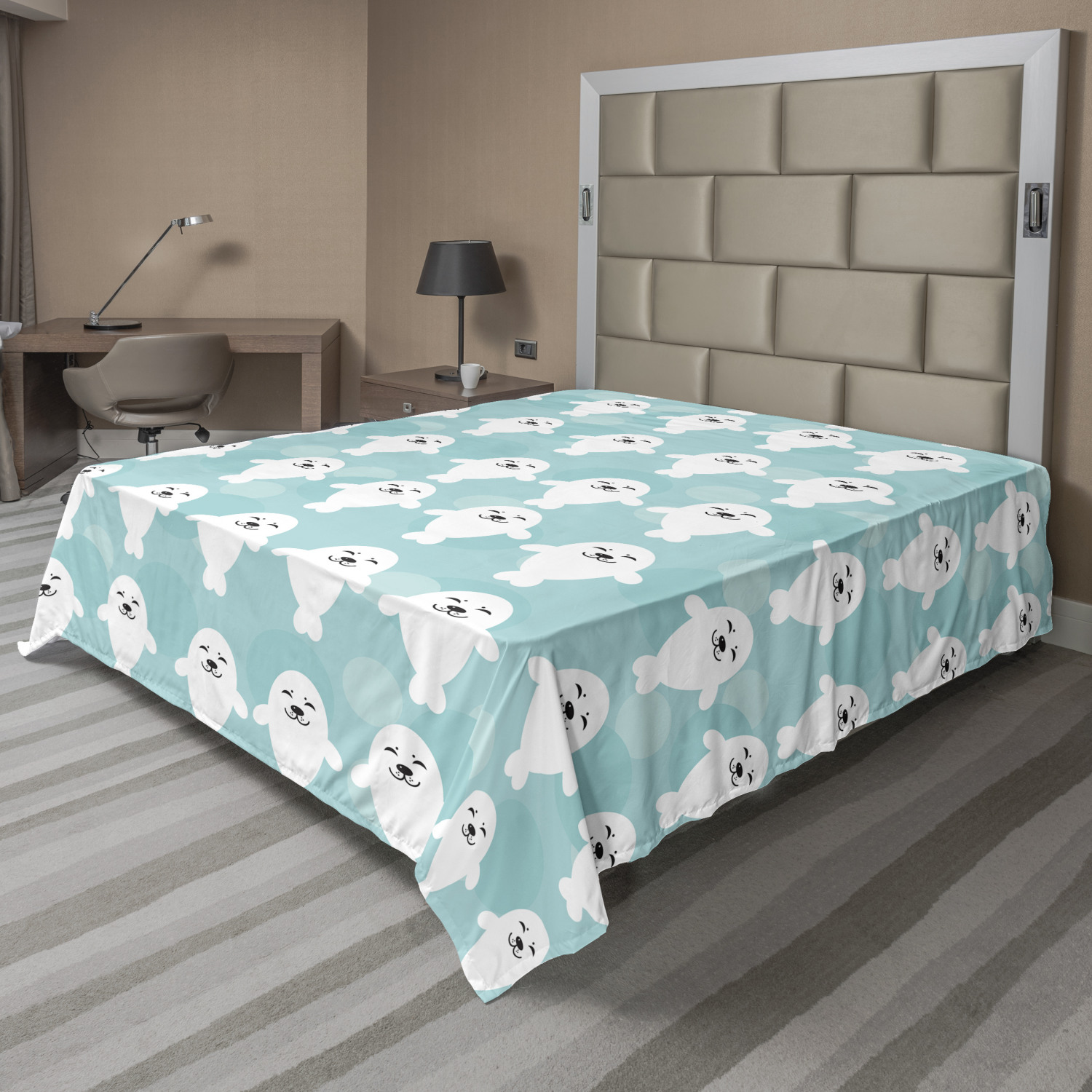 Ambesonne Butterflies Flat Sheet Top Sheet Decorative Bedding 6 Sizes - Picture 35 of 36