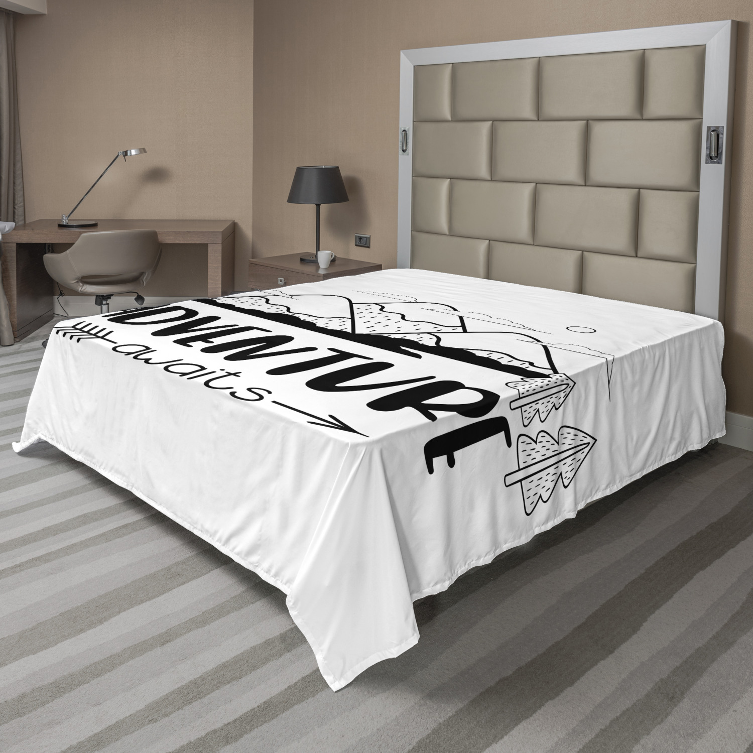 Details about   Ambesonne Typography Flat Sheet Top Sheet Decorative Bedding 6 Sizes 
