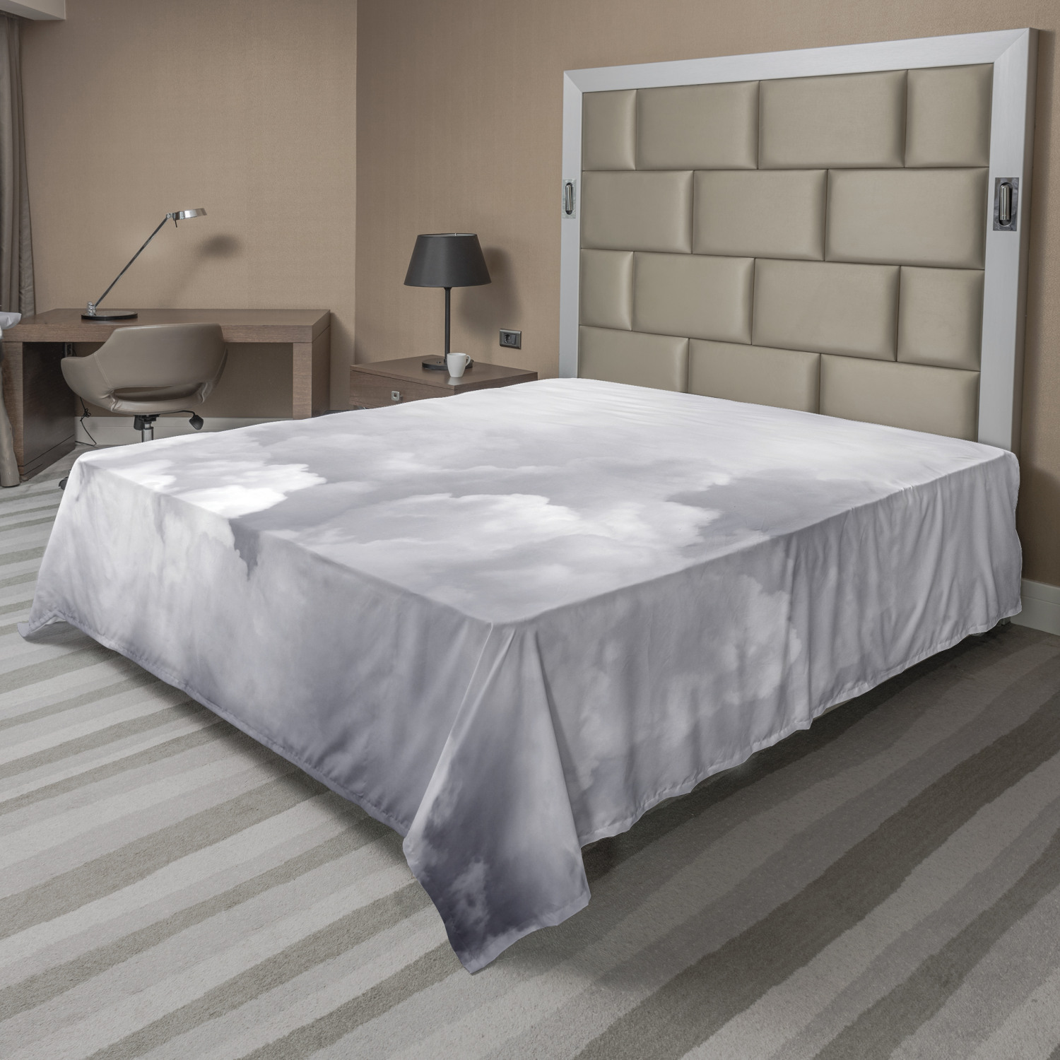 Ambesonne New York Flat Sheet Top Sheet Decorative Bedding 6 Sizes 