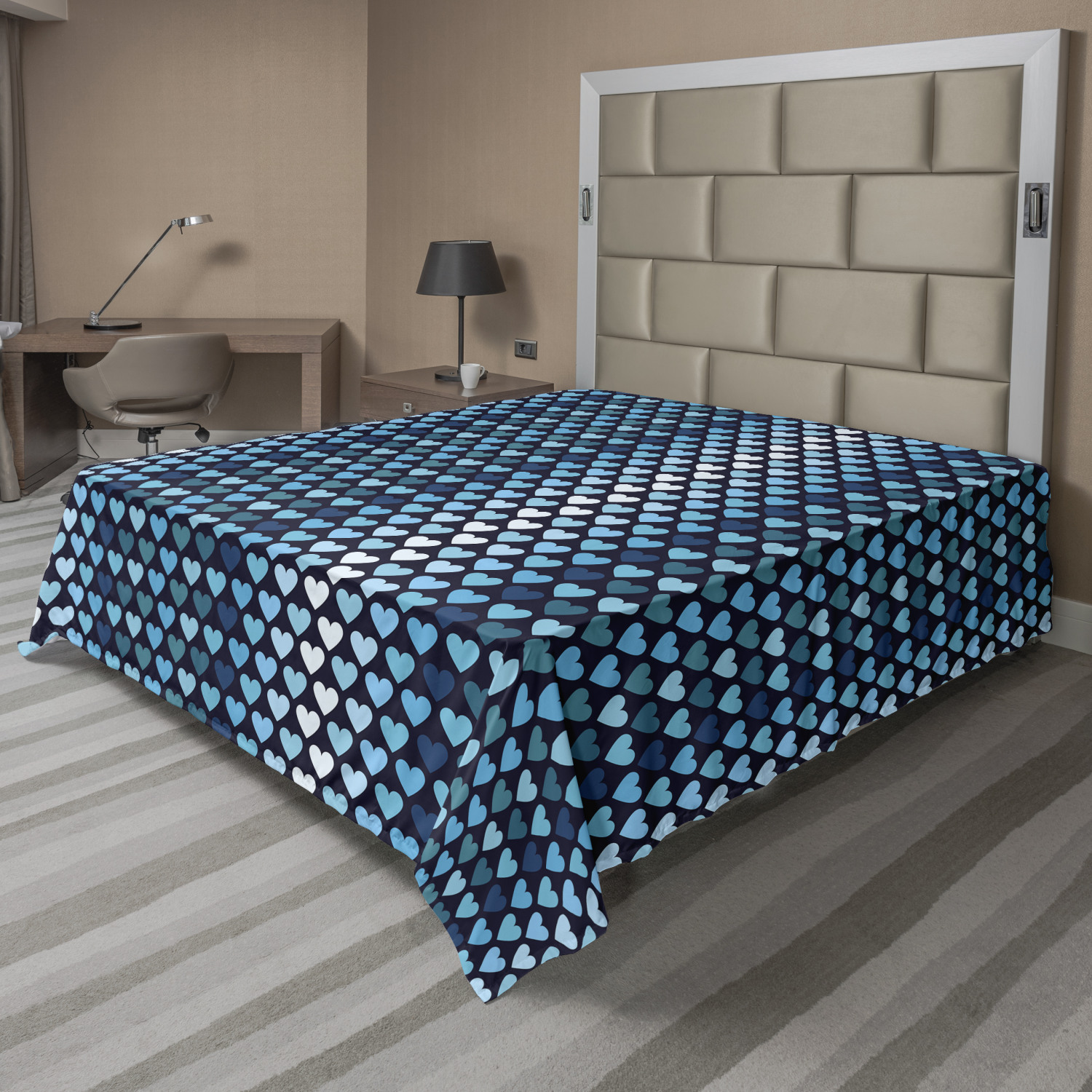 Ambesonne Geometry Theme Flat Sheet Top Sheet Decorative Bedding 6 Sizes - Picture 7 of 38