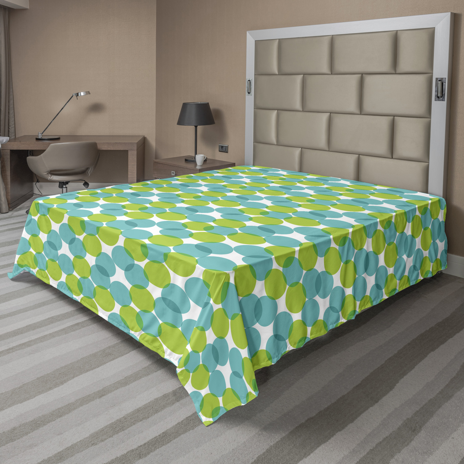 Ambesonne Geometry Theme Flat Sheet Top Sheet Decorative Bedding 6 Sizes - Picture 21 of 38
